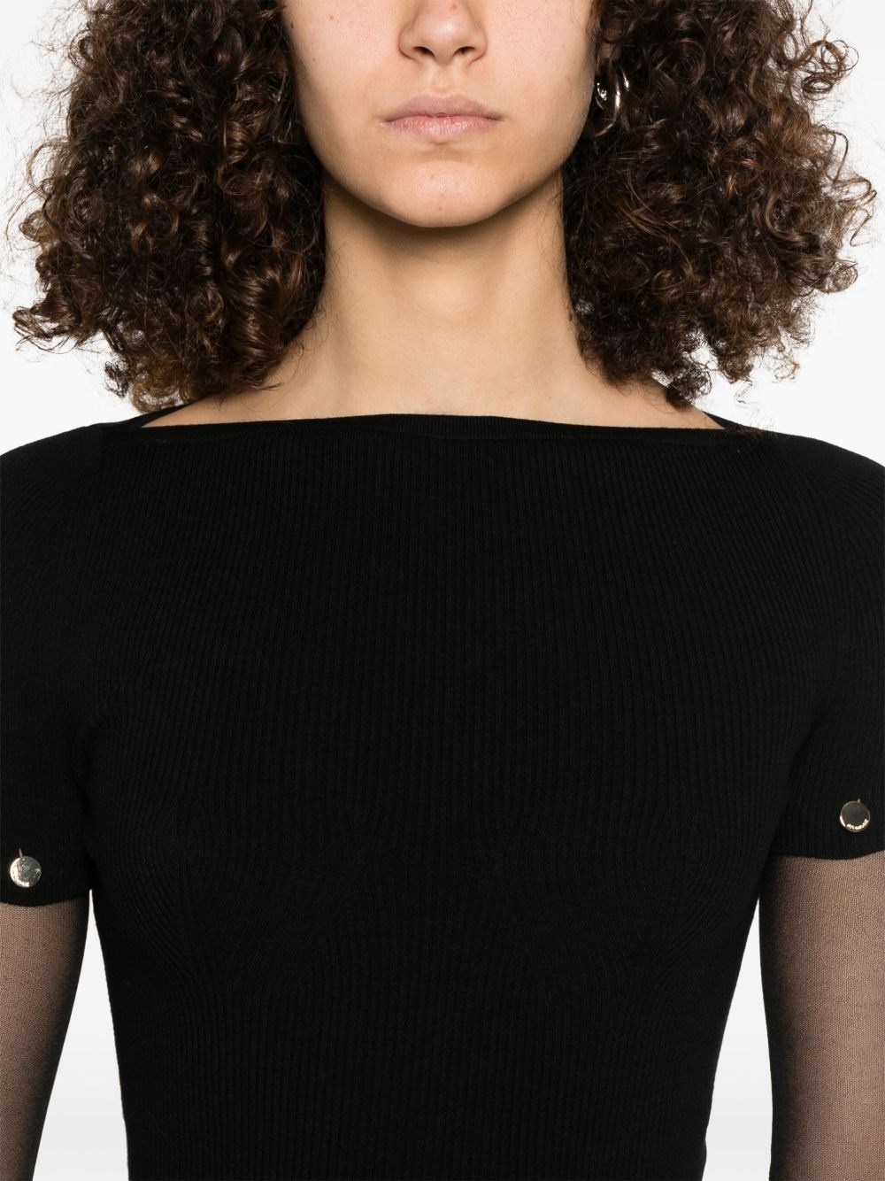 Layered crewneck top - 5