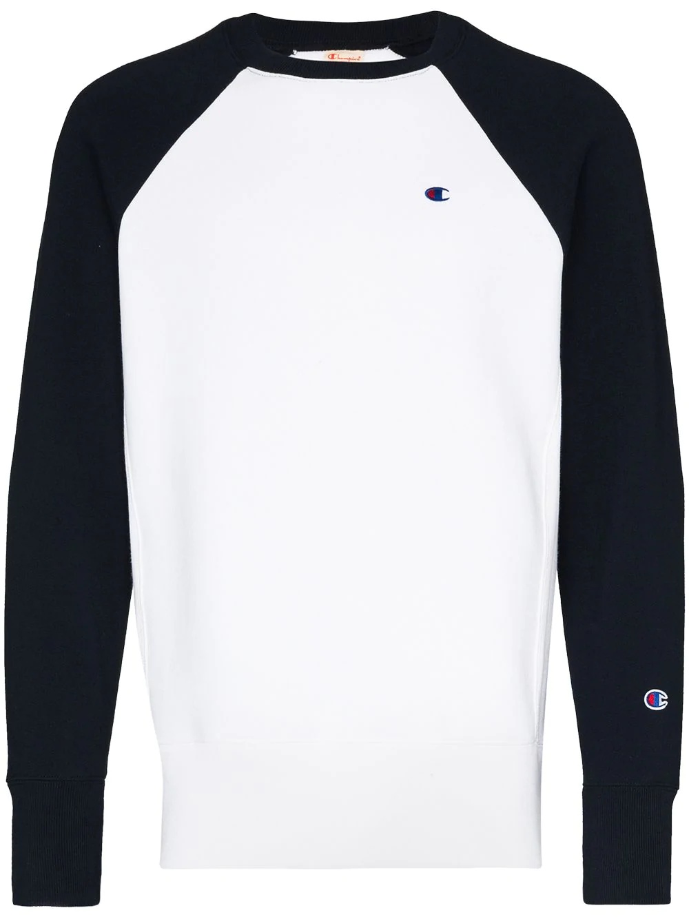 two tone logo sweatshirt - 1