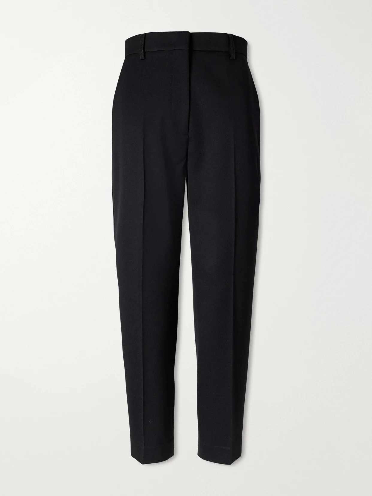 Wool High-rise Straight-leg Pants - 1