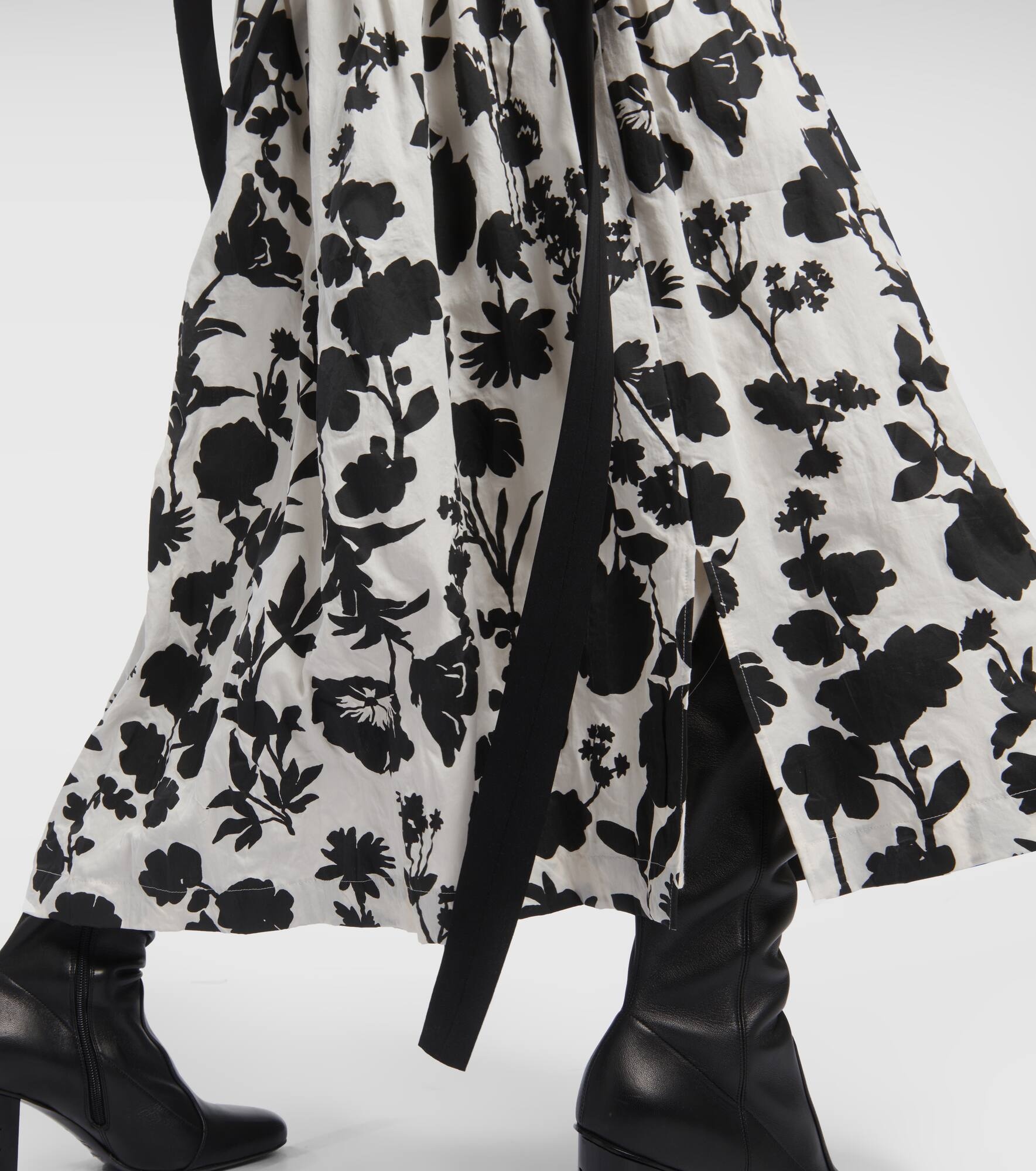 Udente floral cotton maxi skirt - 5