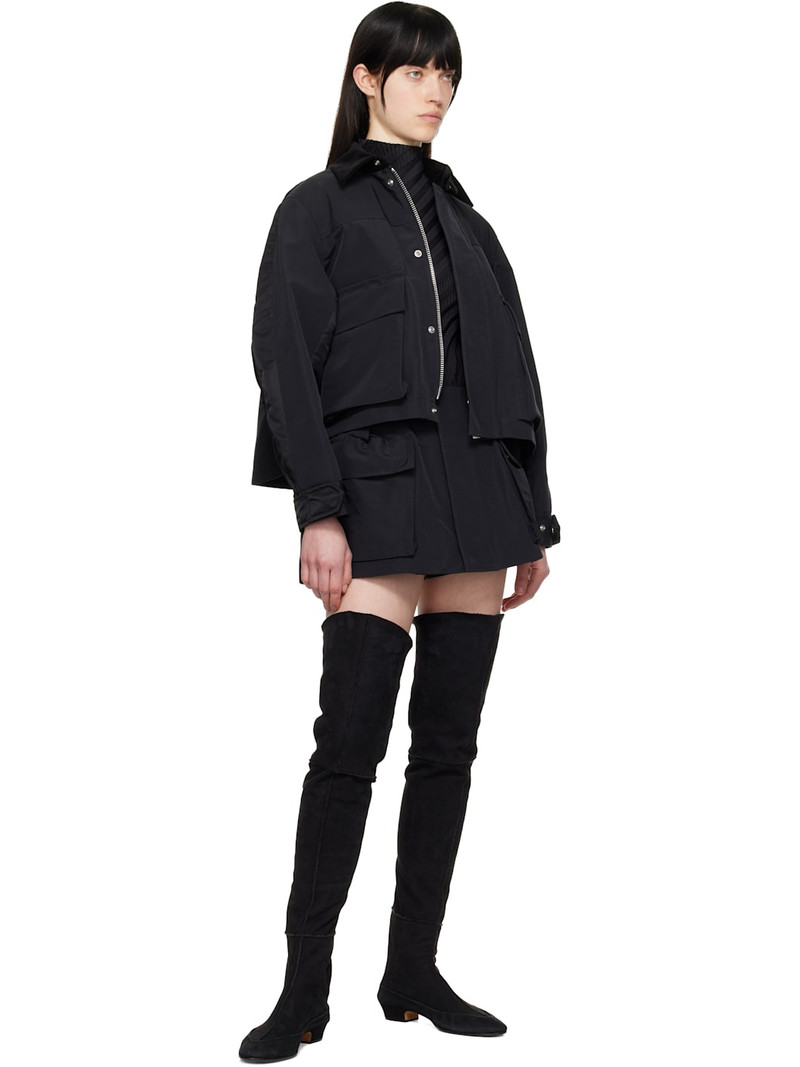 sacai Black Grosgrain Skort outlook