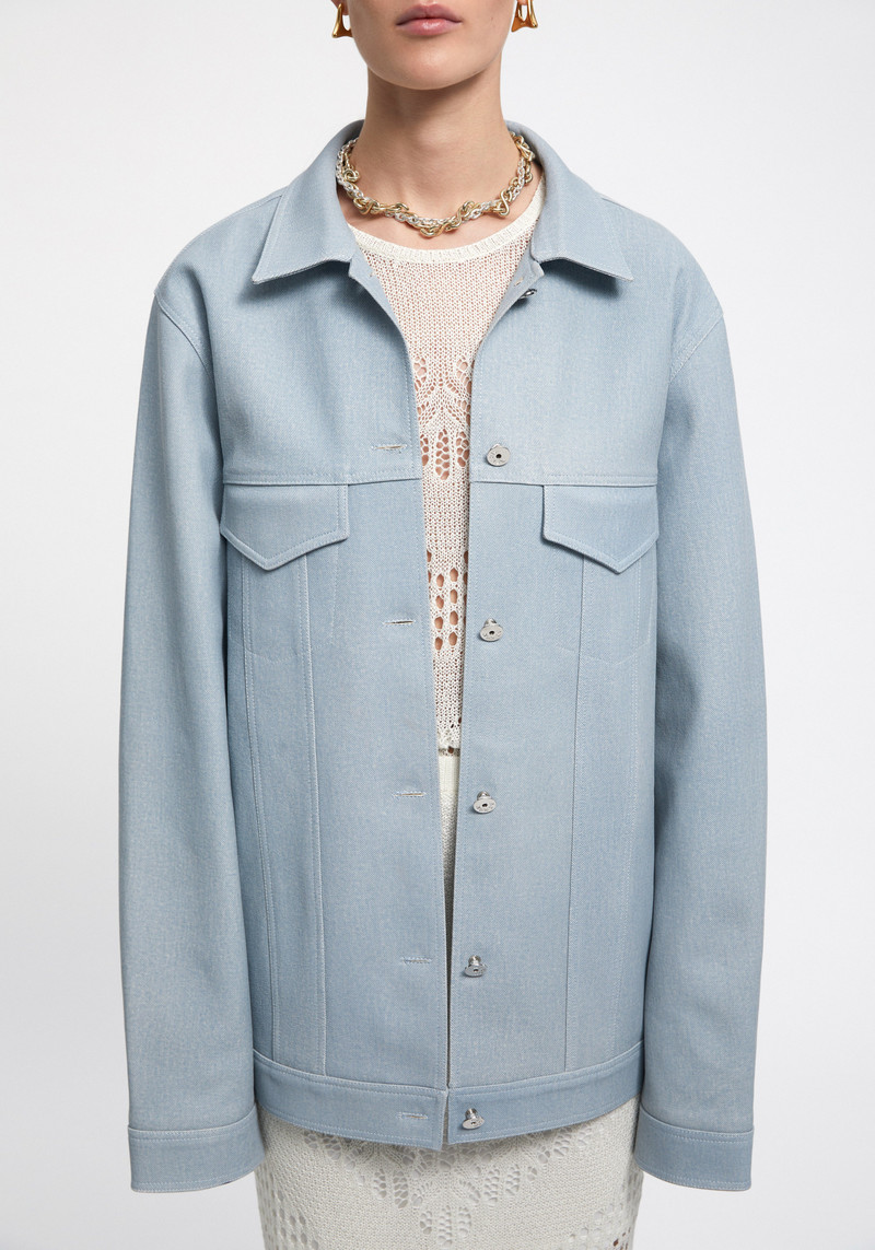 AERON LIONEL
Denim effect leather overshirt outlook
