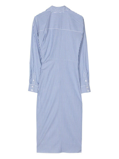 VERONICA BEARD Wright striped cotton wrap dress outlook