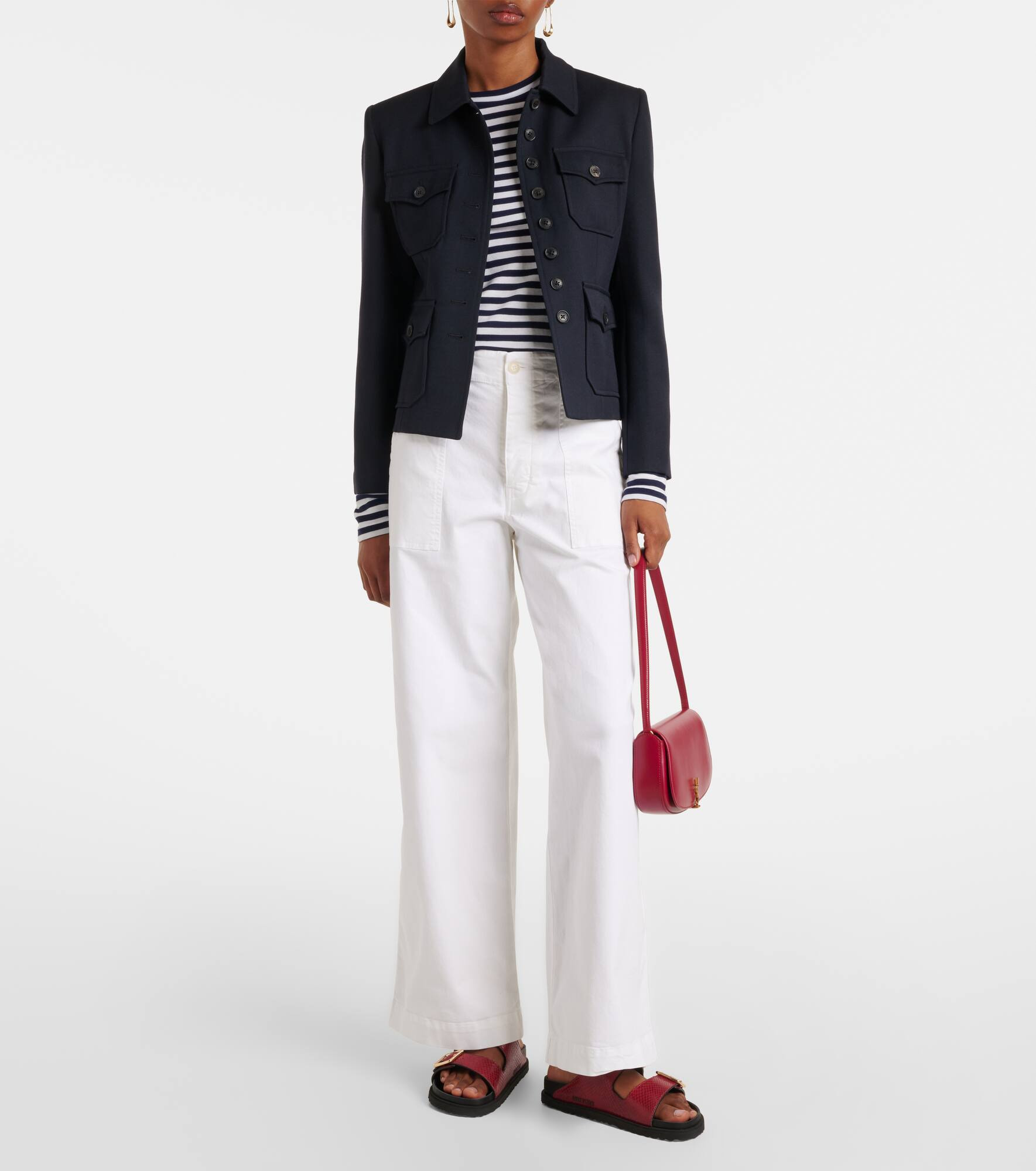 Leon cotton twill cargo pants - 2