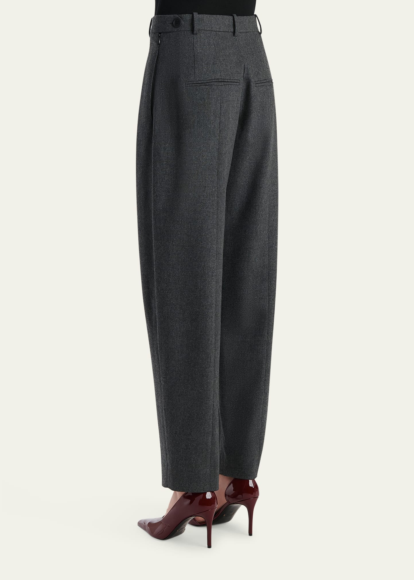 Dugan Pleated Tapered-Leg Ankle Pants - 3