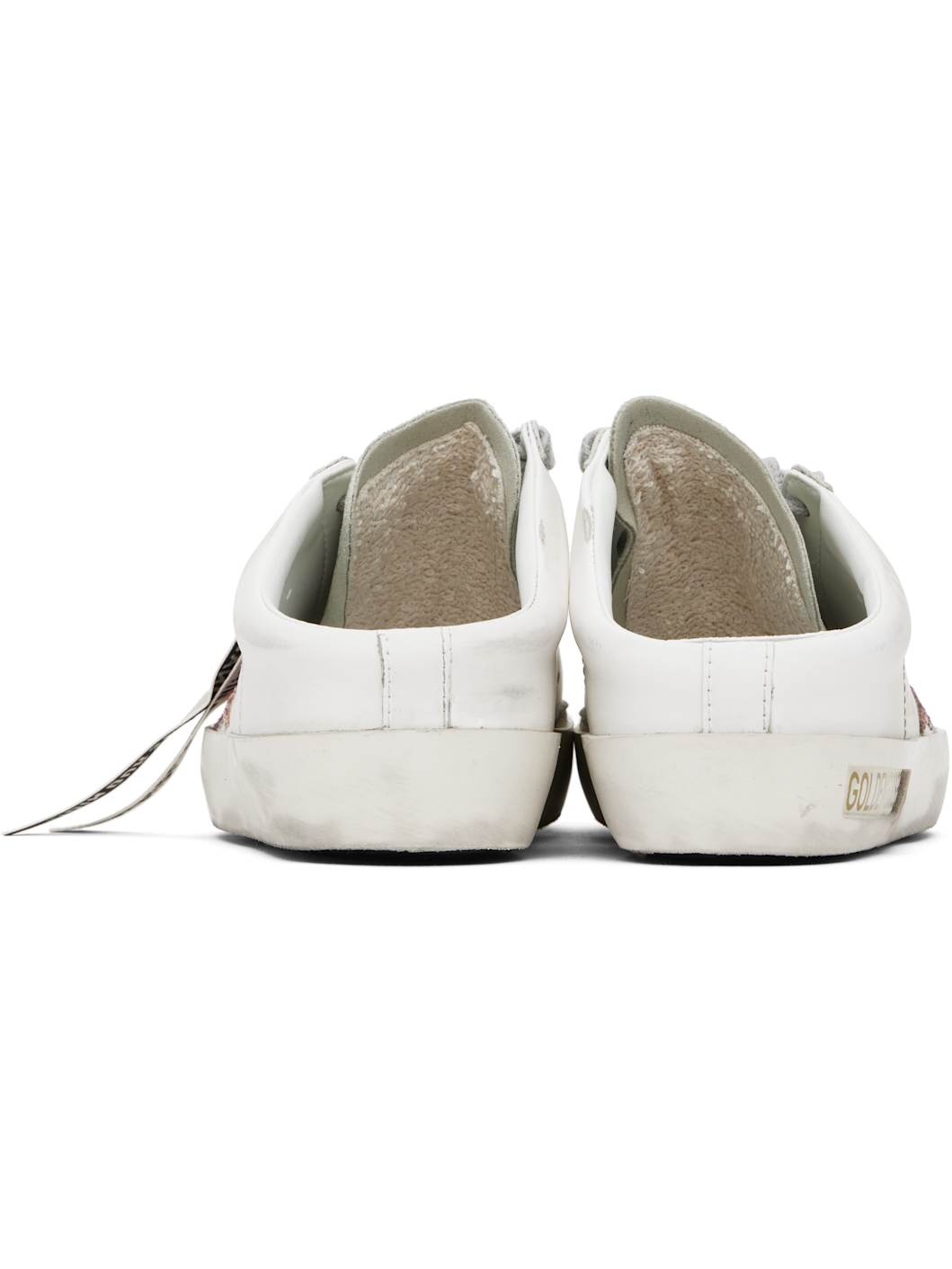 White & Gray Bio-based Super-Star Sabot Sneakers - 2