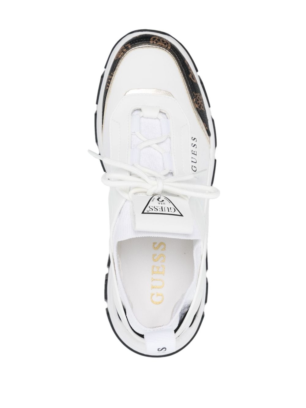 logo-panelled sneakers - 4