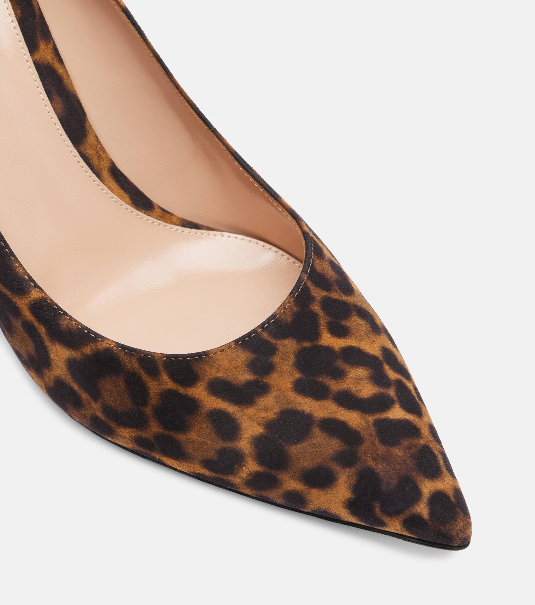 Gianvito 85 leopard-print suede pumps - 5