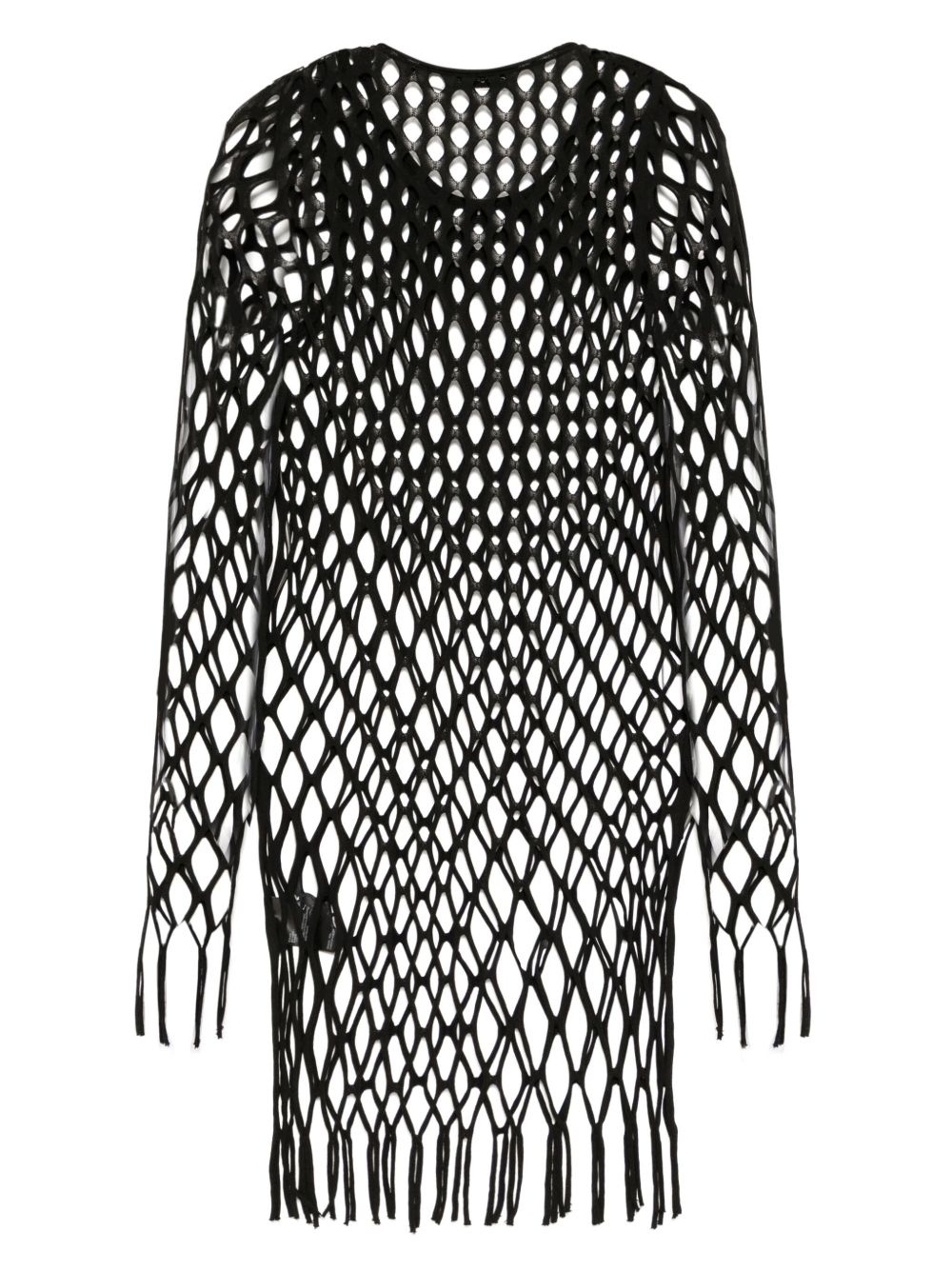 knitted mesh mini dress - 2