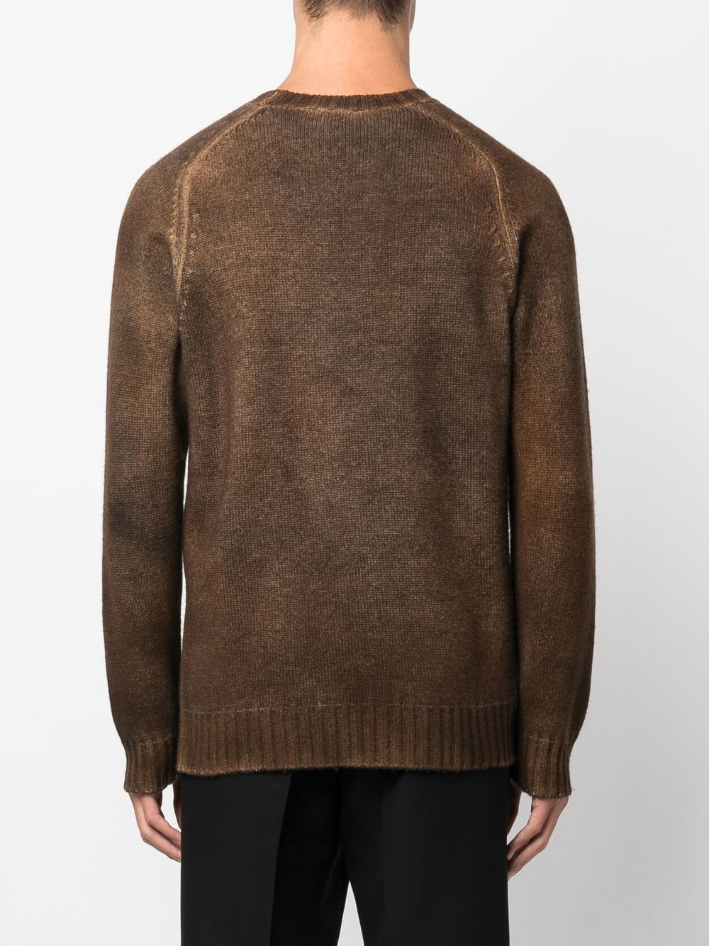 wool-cashmere crew-neck jumper - 5