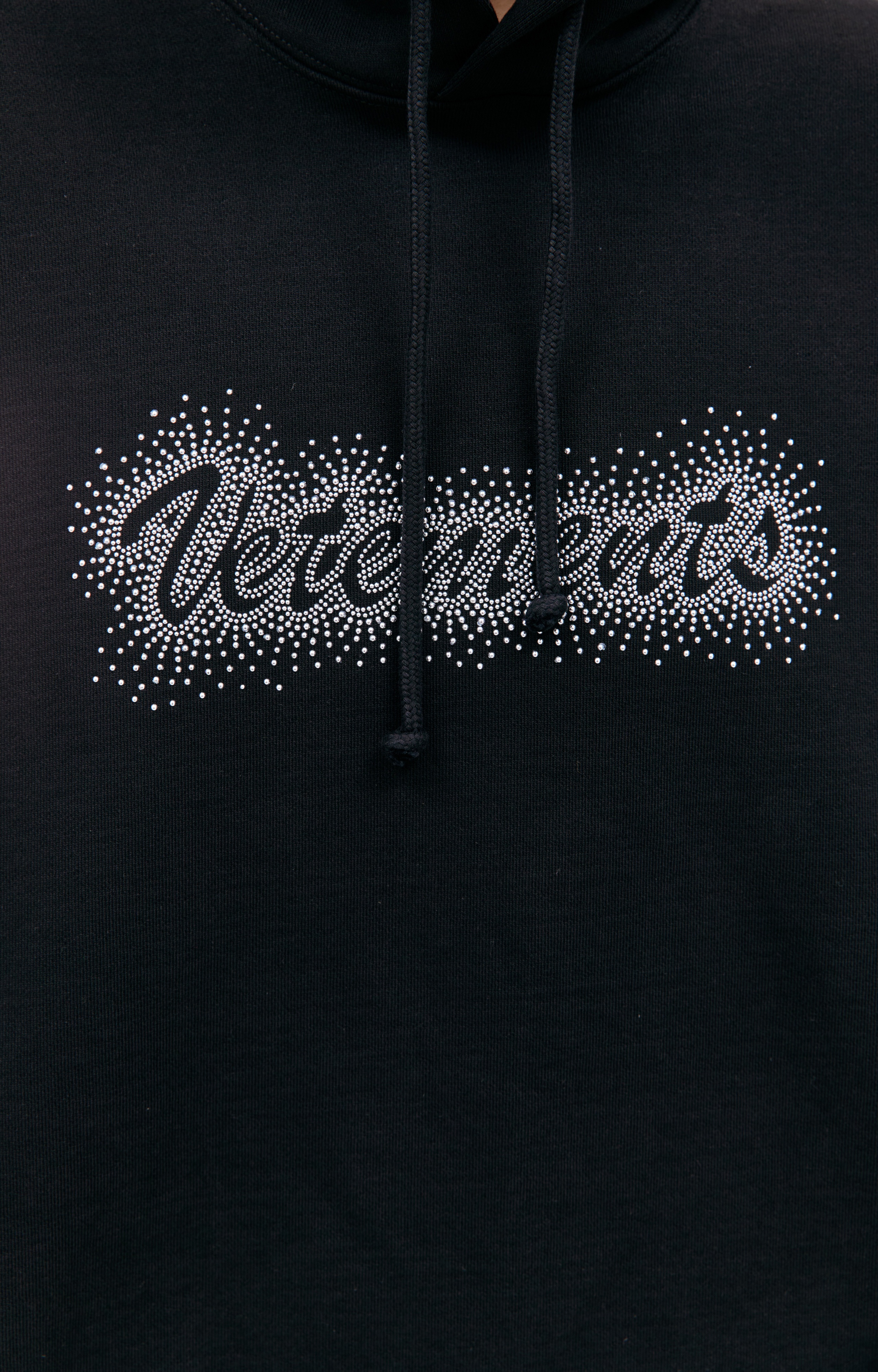 BLACK OVERSIZE HOODIE - 5