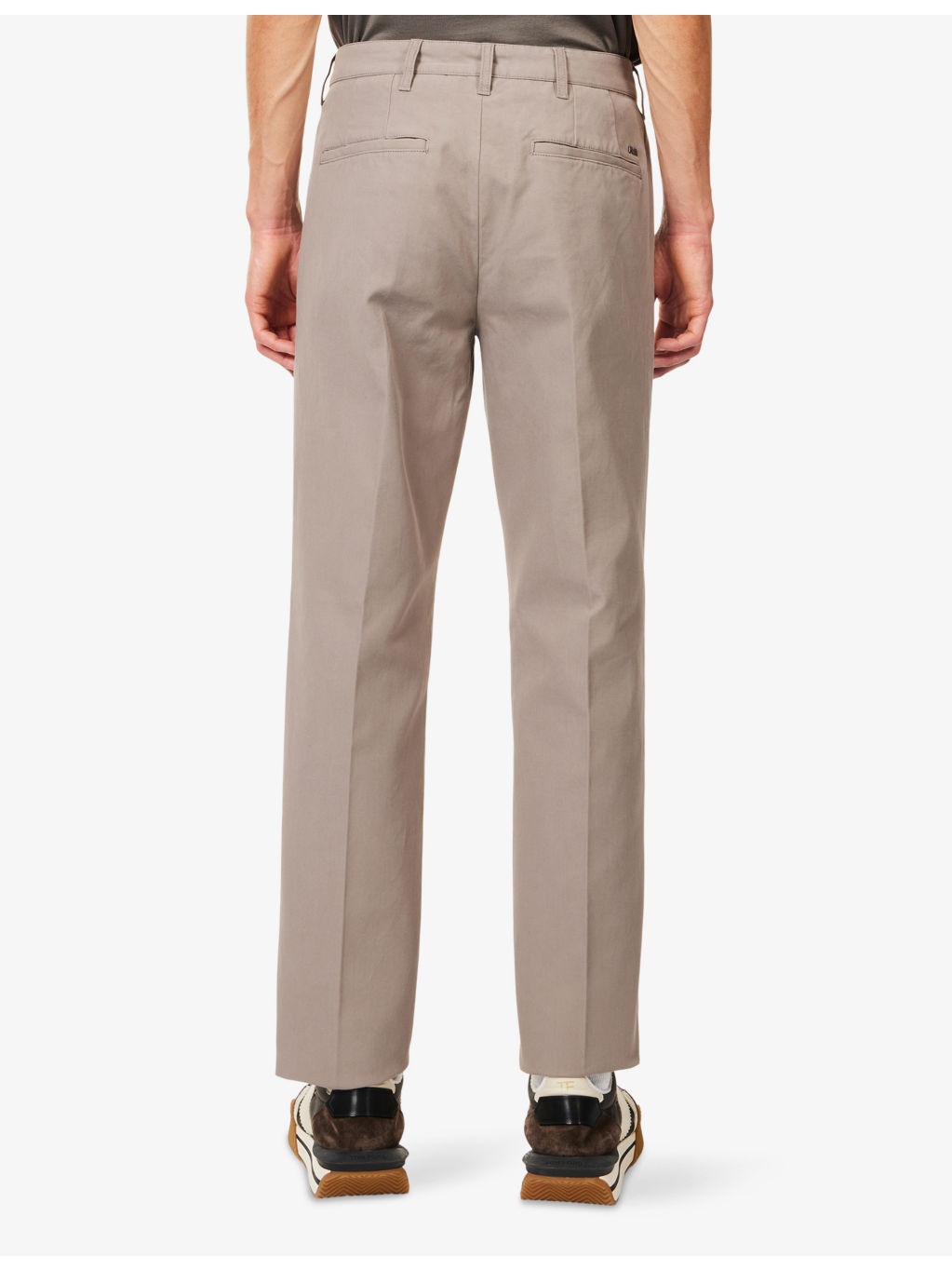 Slim-Fit Straight-Leg Twill Trousers - 4