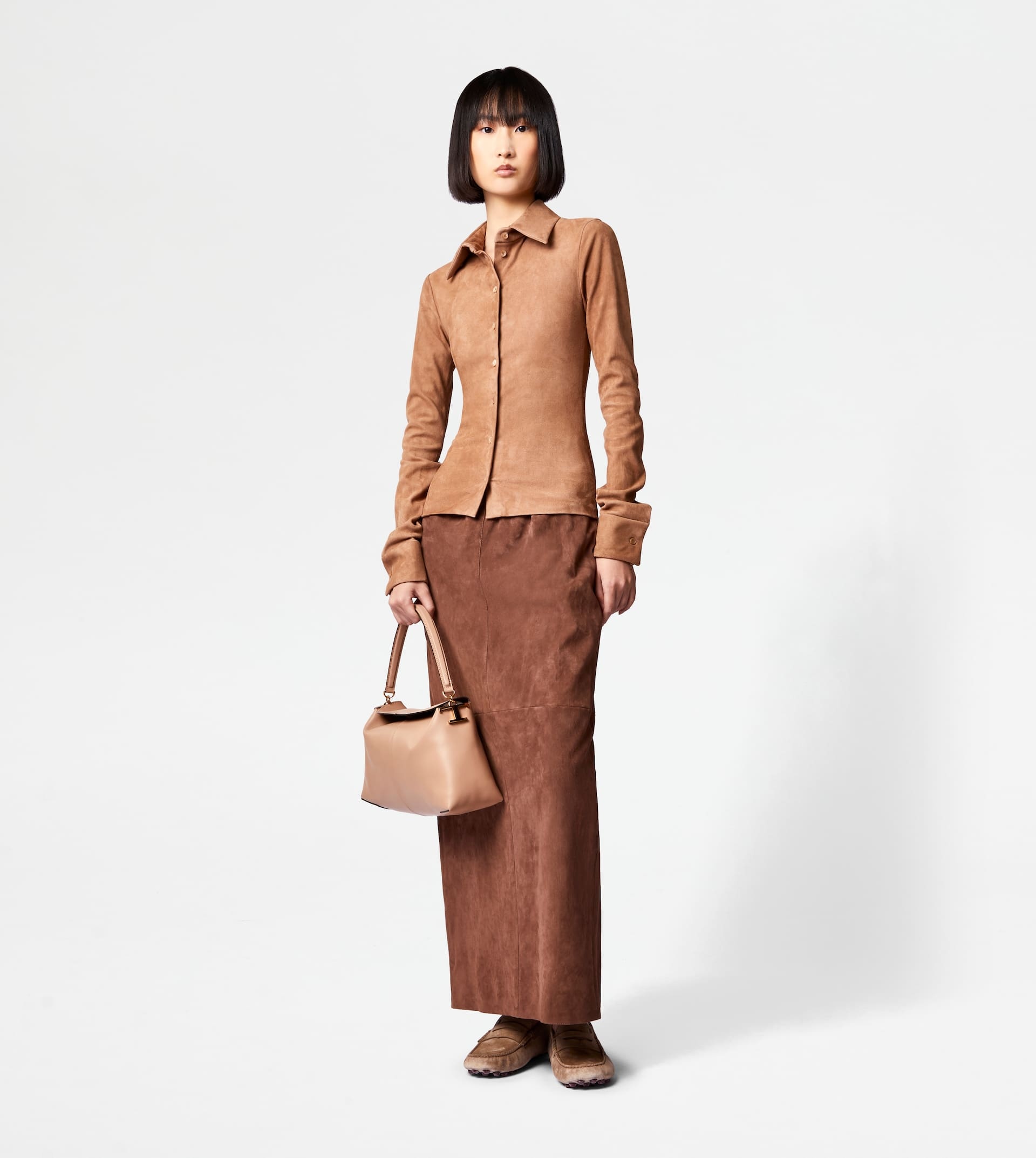 SHIRT IN SUEDE - PINK - 2