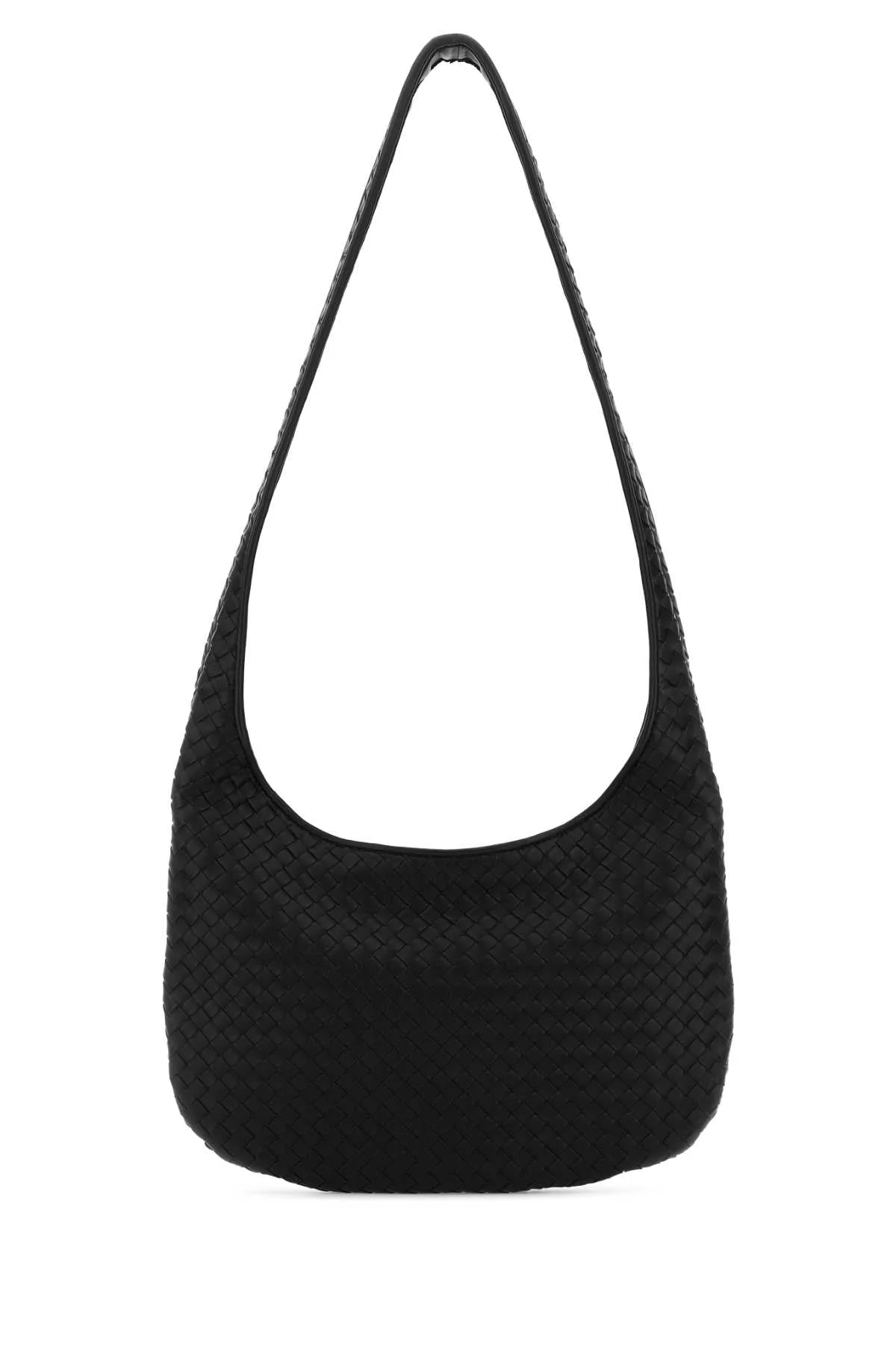 Bottega Veneta Men Black Nappa Leather Veneto Crossbody Bag - 1