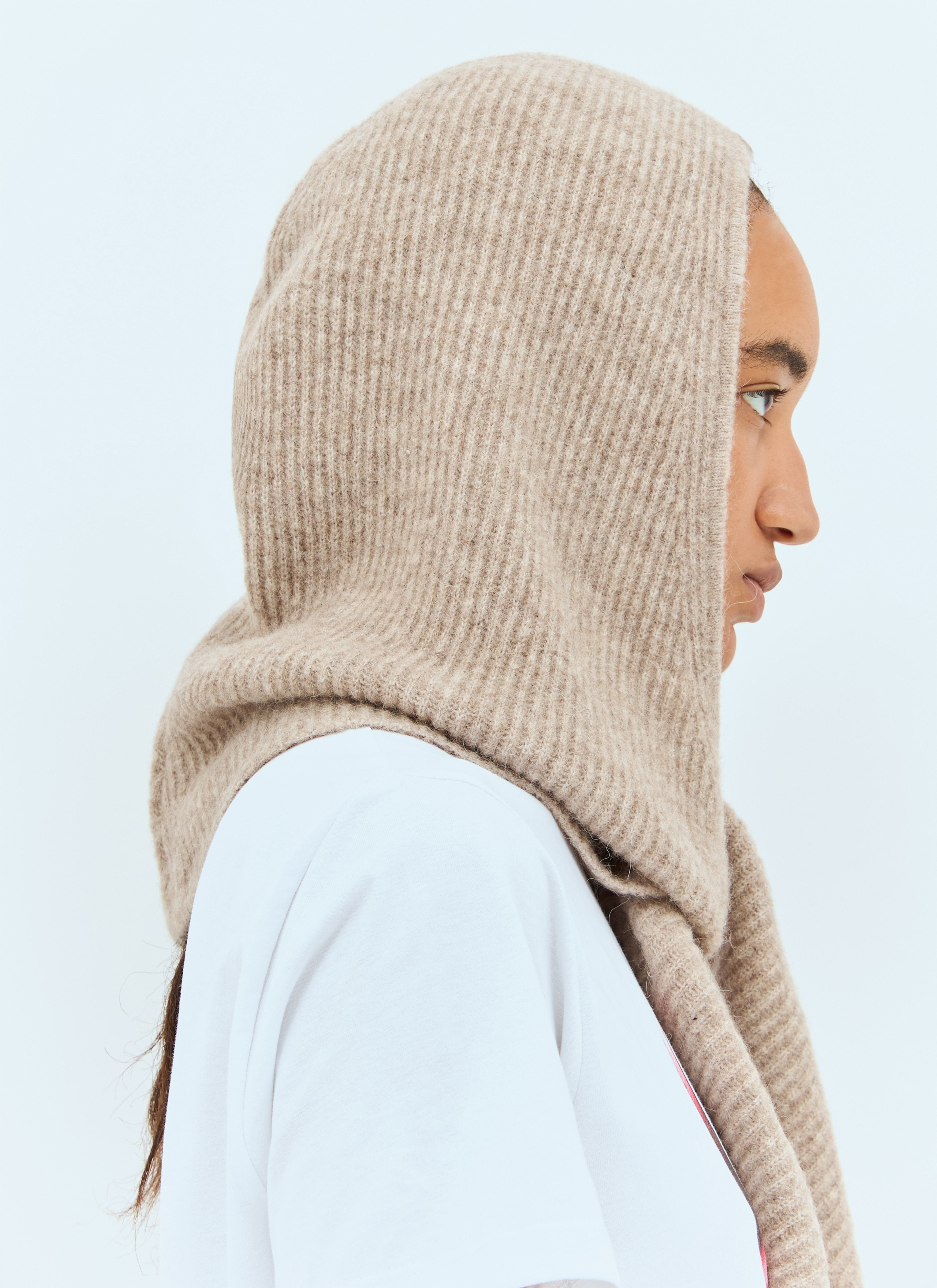 Ganni Women Soft Wool Balaclava - 3