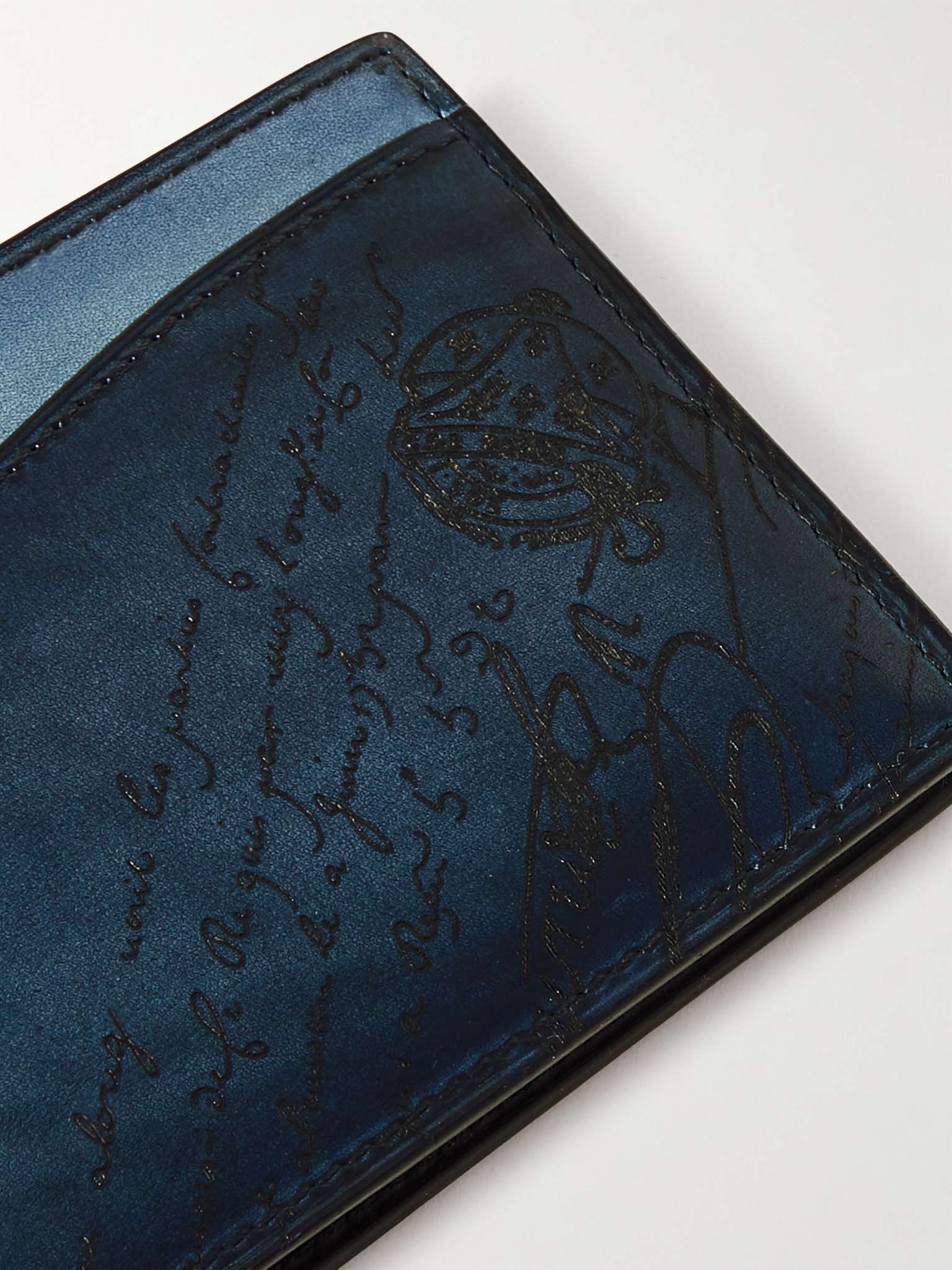 Makore Neo Scritto Venezia Leather Bifold Wallet - 4