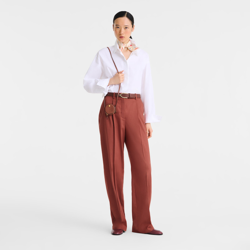 Longchamp Épure Coin purse with cord Brown - Leather outlook