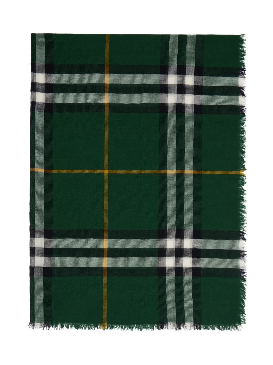 Green Check Scarf - 2