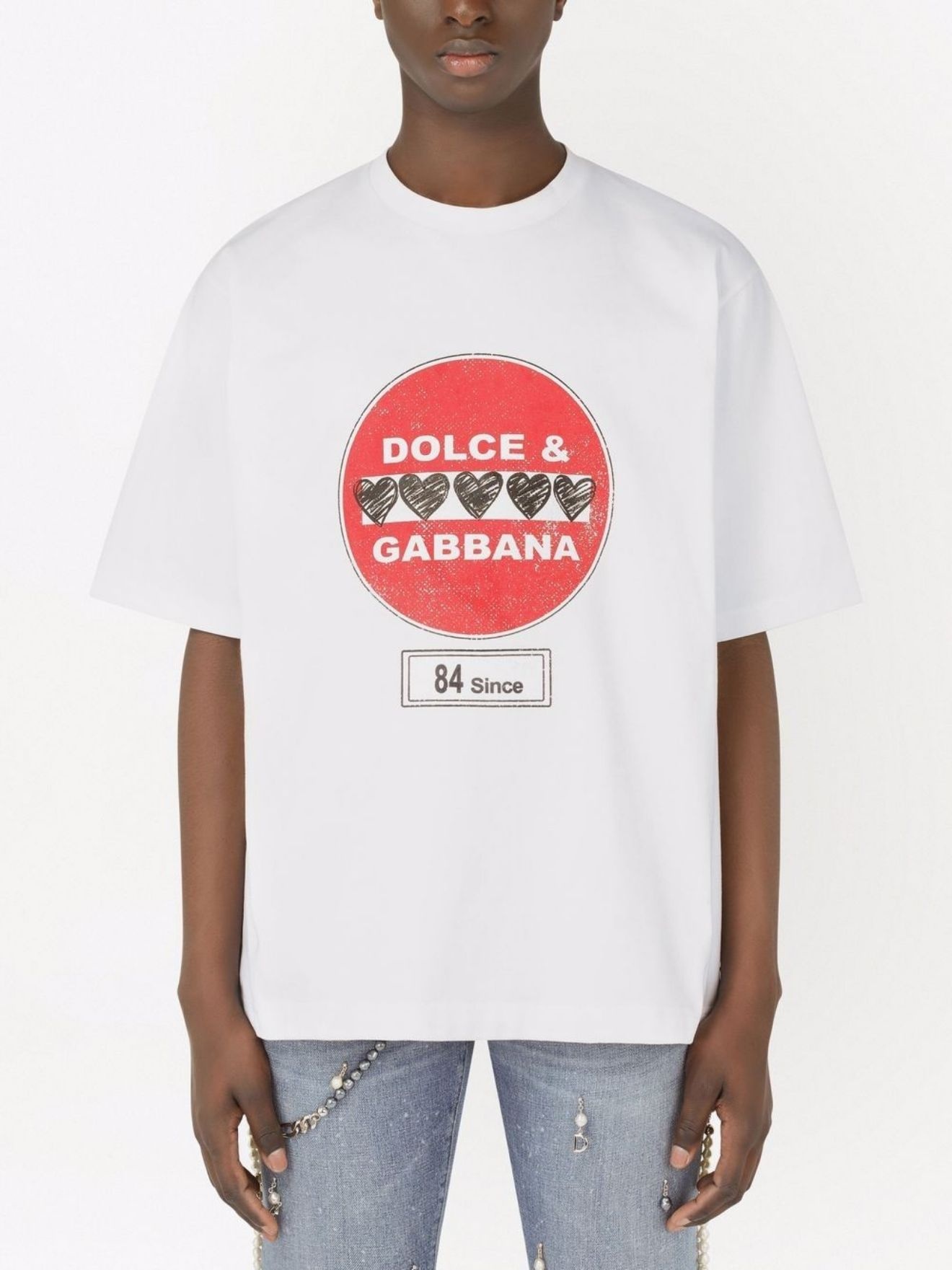 road-sign print T-shirt - 3