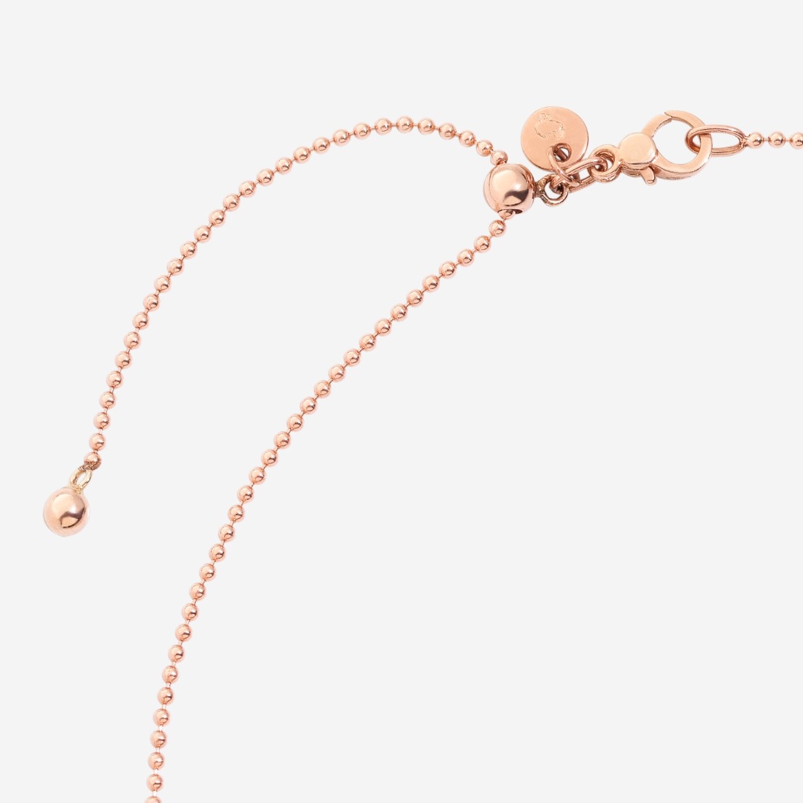 Rose Gold & White Diamond Bollicine Necklace - 3