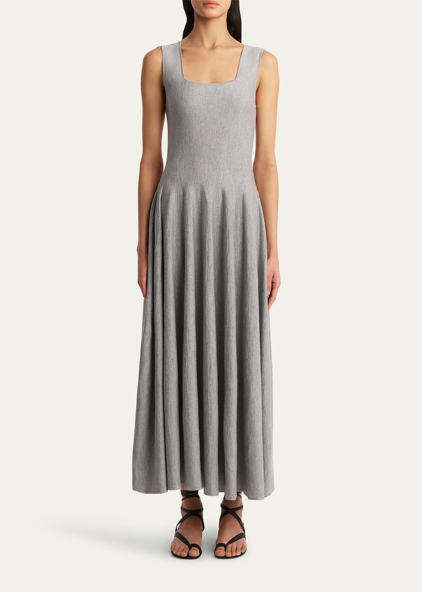Jodie Square-Neck Sleeveless Maxi Dress - 2