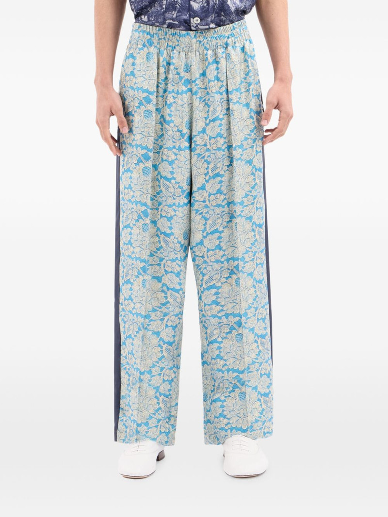 floral jacquard trousers 3