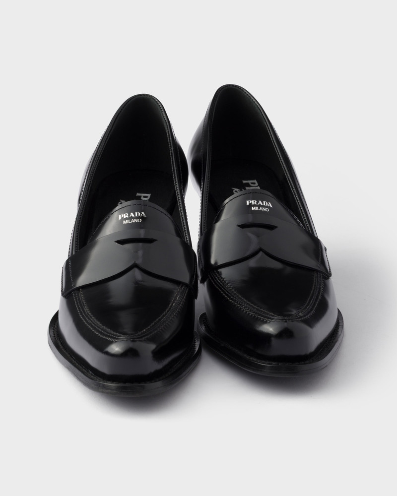 Brushed leather loafers 6