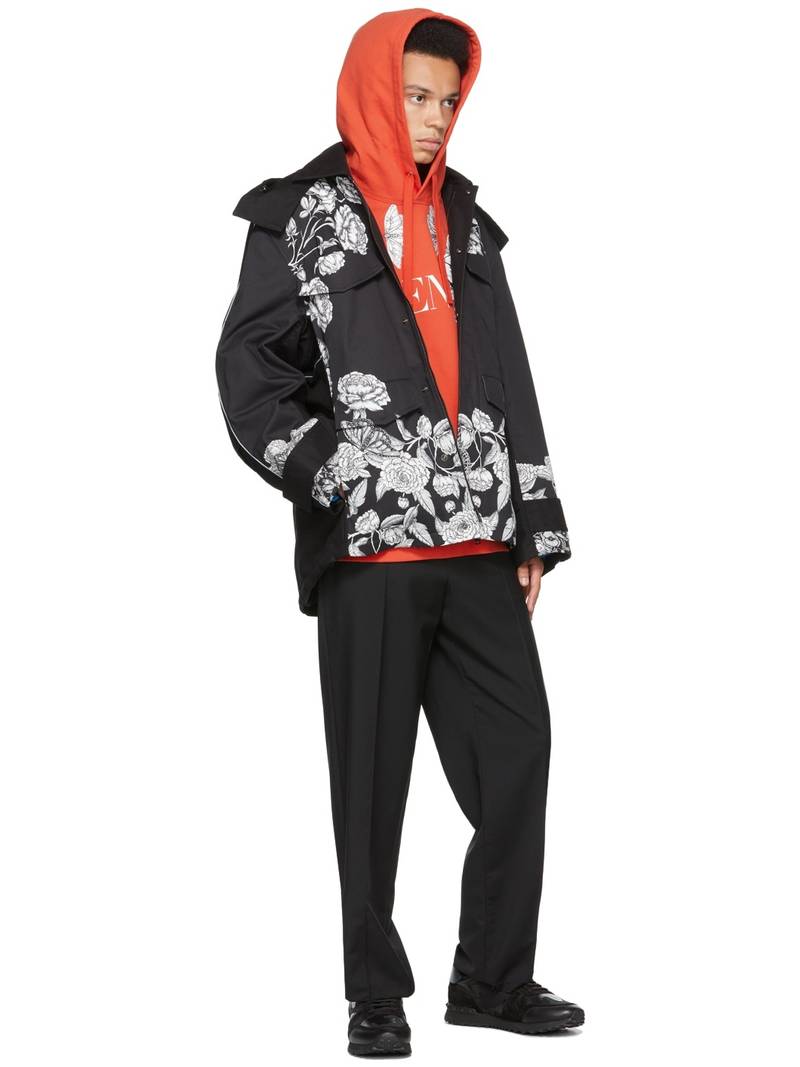 Black Dark Blooming Print Jacket 5