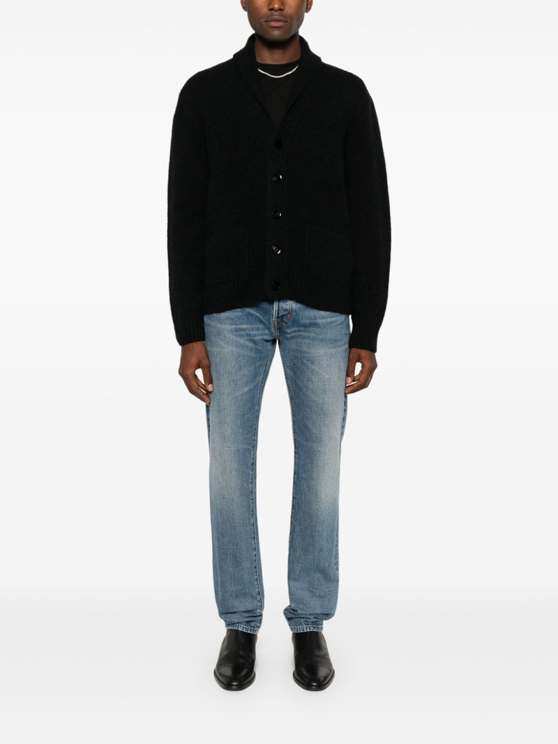 TOM FORD shawl-collar ribbed cardigan outlook