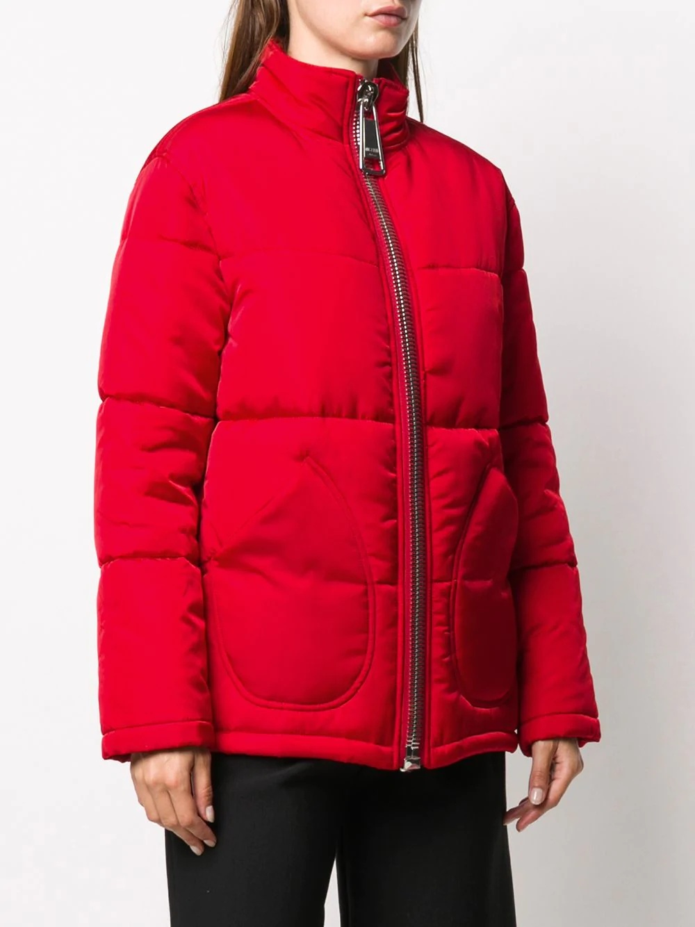 funnel neck puffer jacket - 3