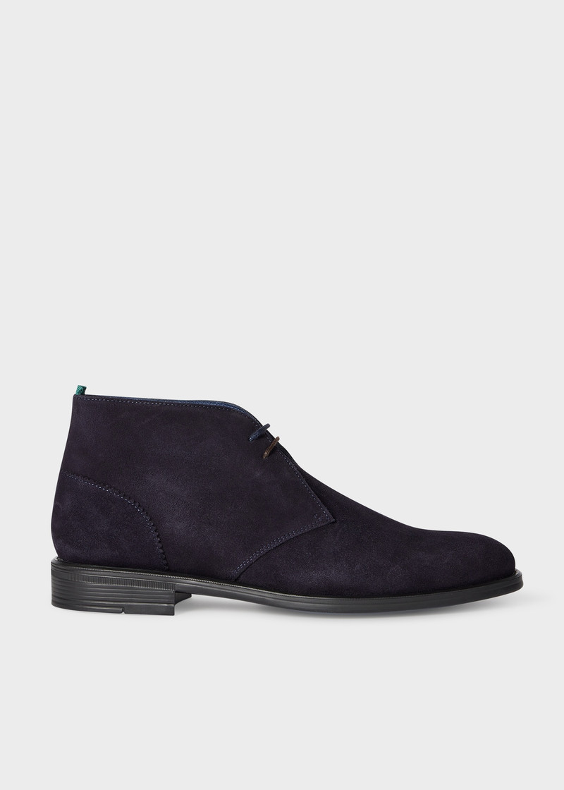 Navy 'Drummond' Suede Boots 1