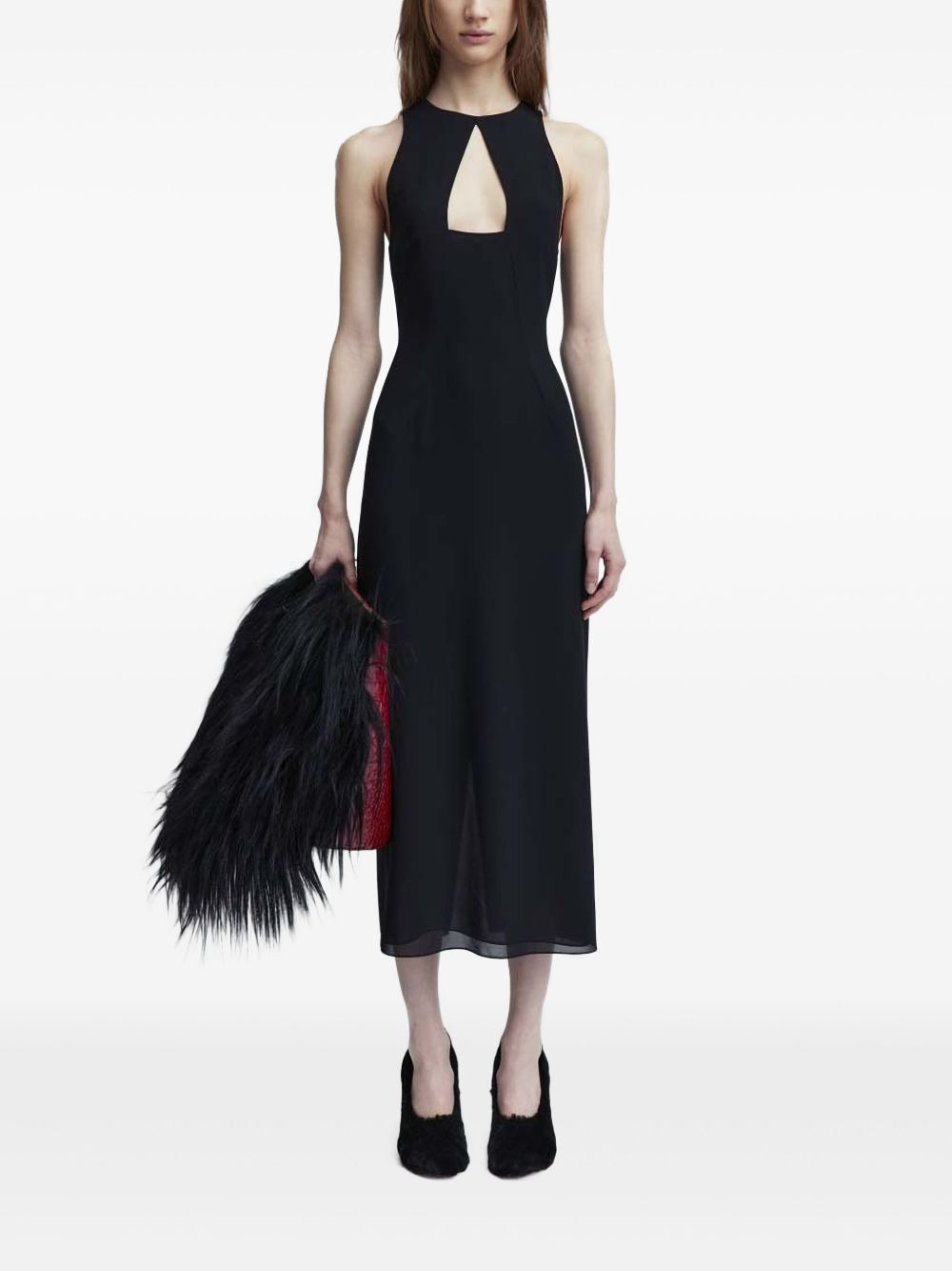 cut-out detailing dress - 2