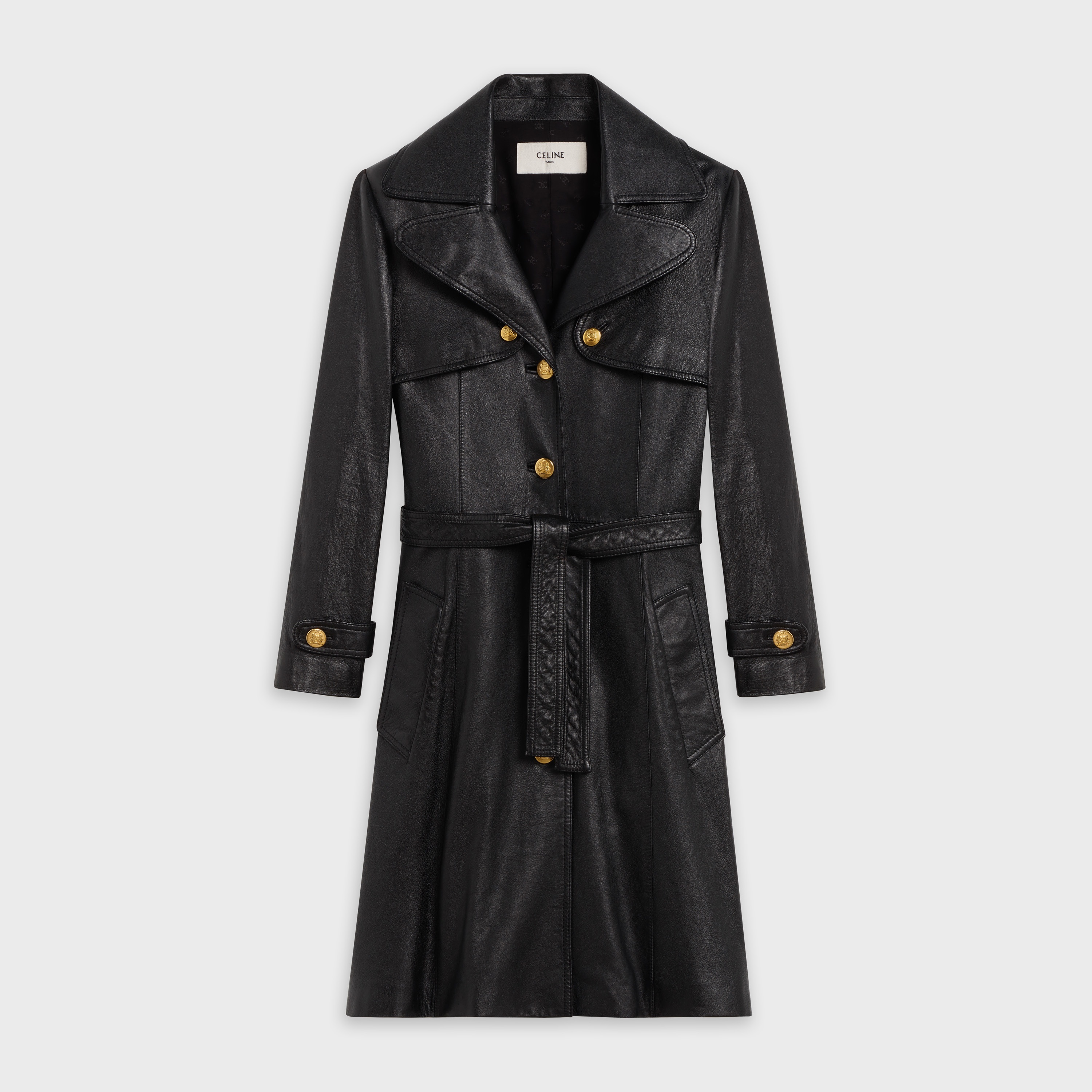 TRENCH COAT IN SUPPLE LAMBSKIN LEATHER - 1