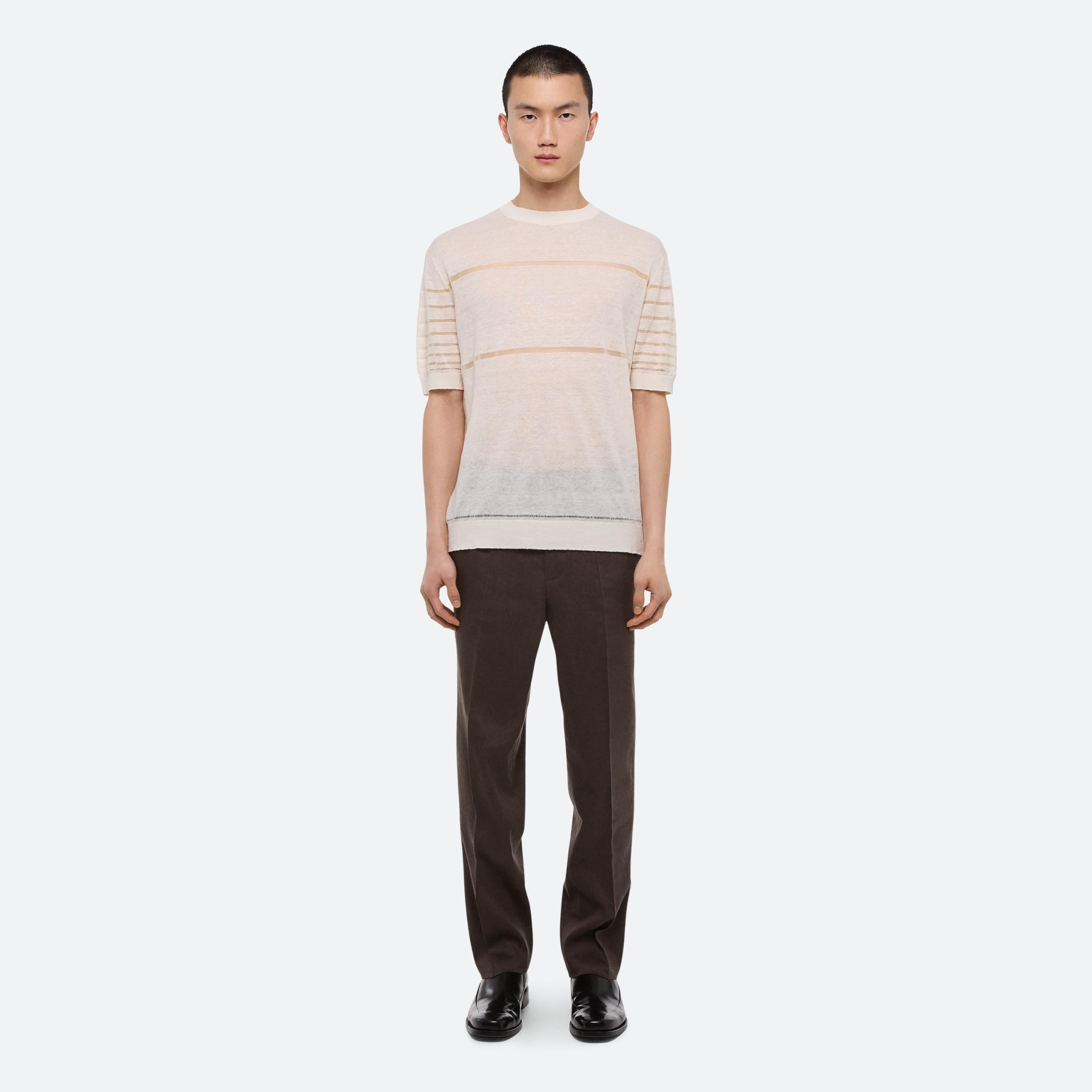 SHEER STRIPE TEE - 3