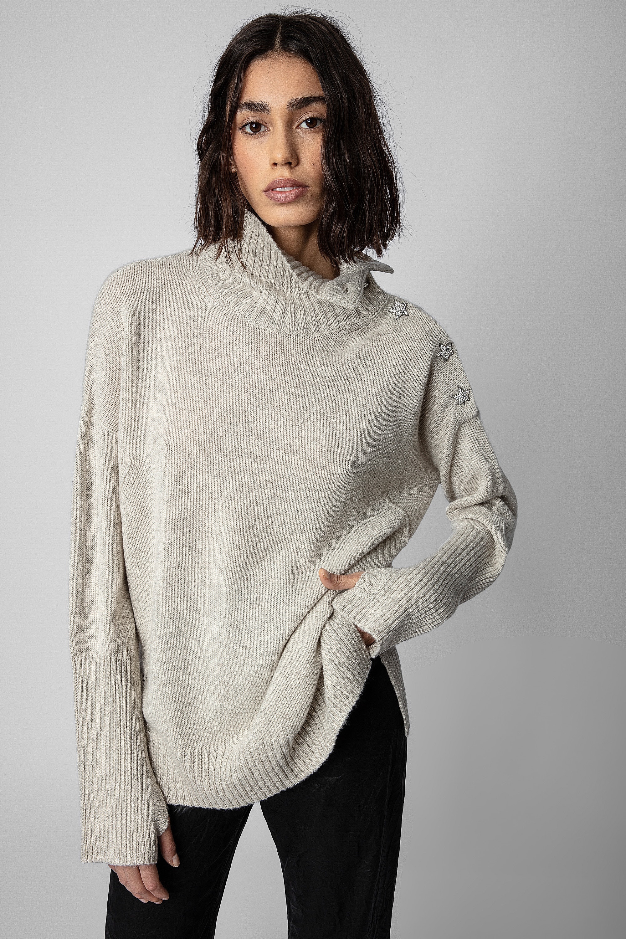 Alma Jeweled Sweater - 2