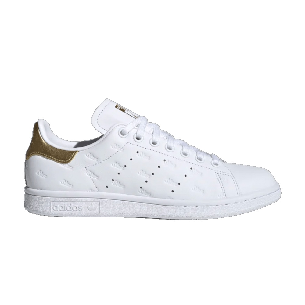 Wmns Stan Smith 'Debossed Logos - White Metallic Gold' - 1