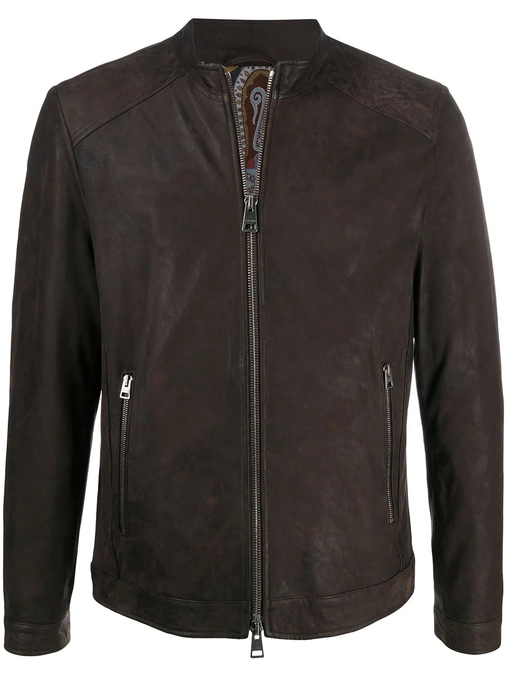 band-collar jacket - 1