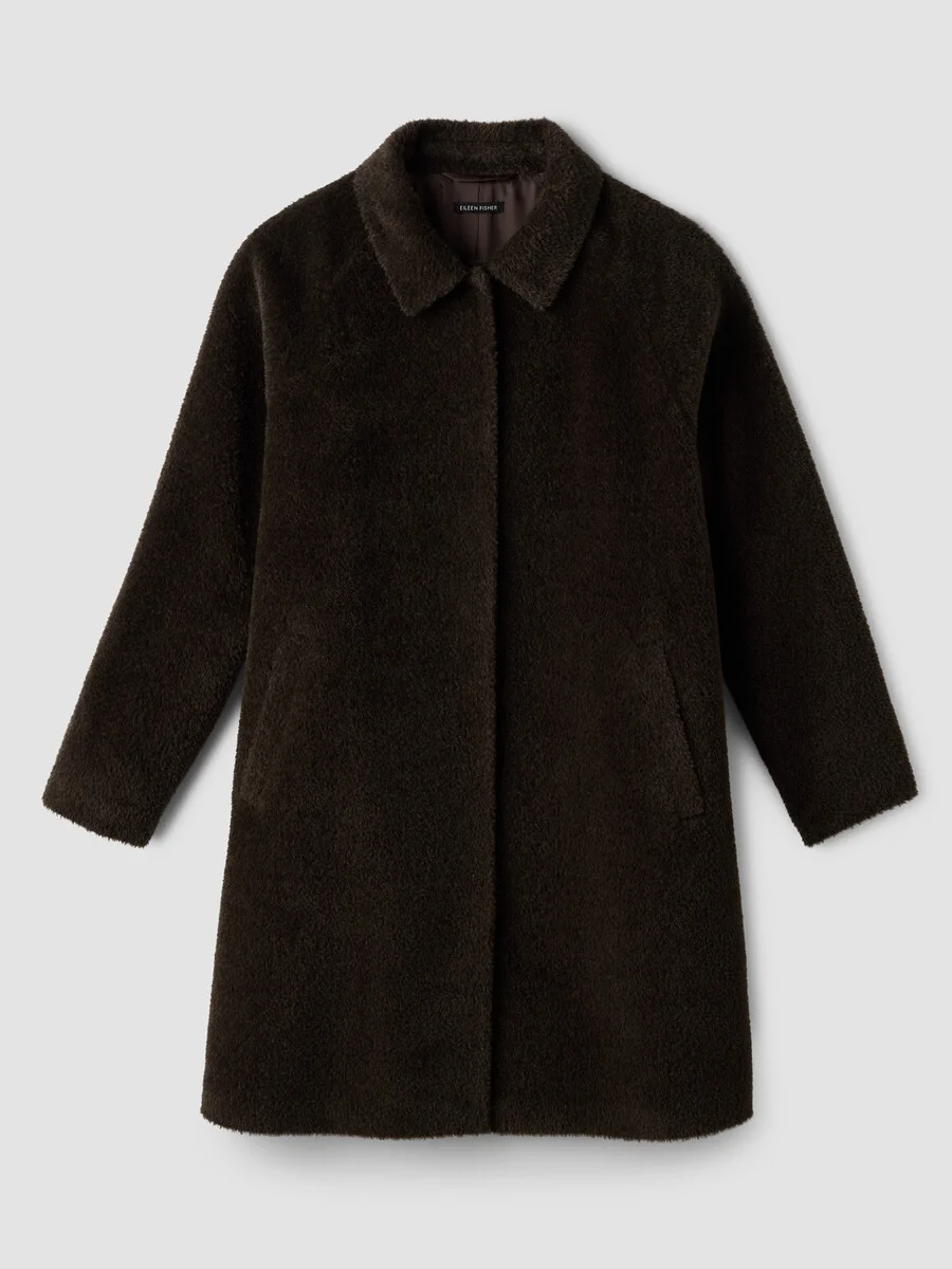 Fine Wool Alpaca Classic Collar Coat - 1