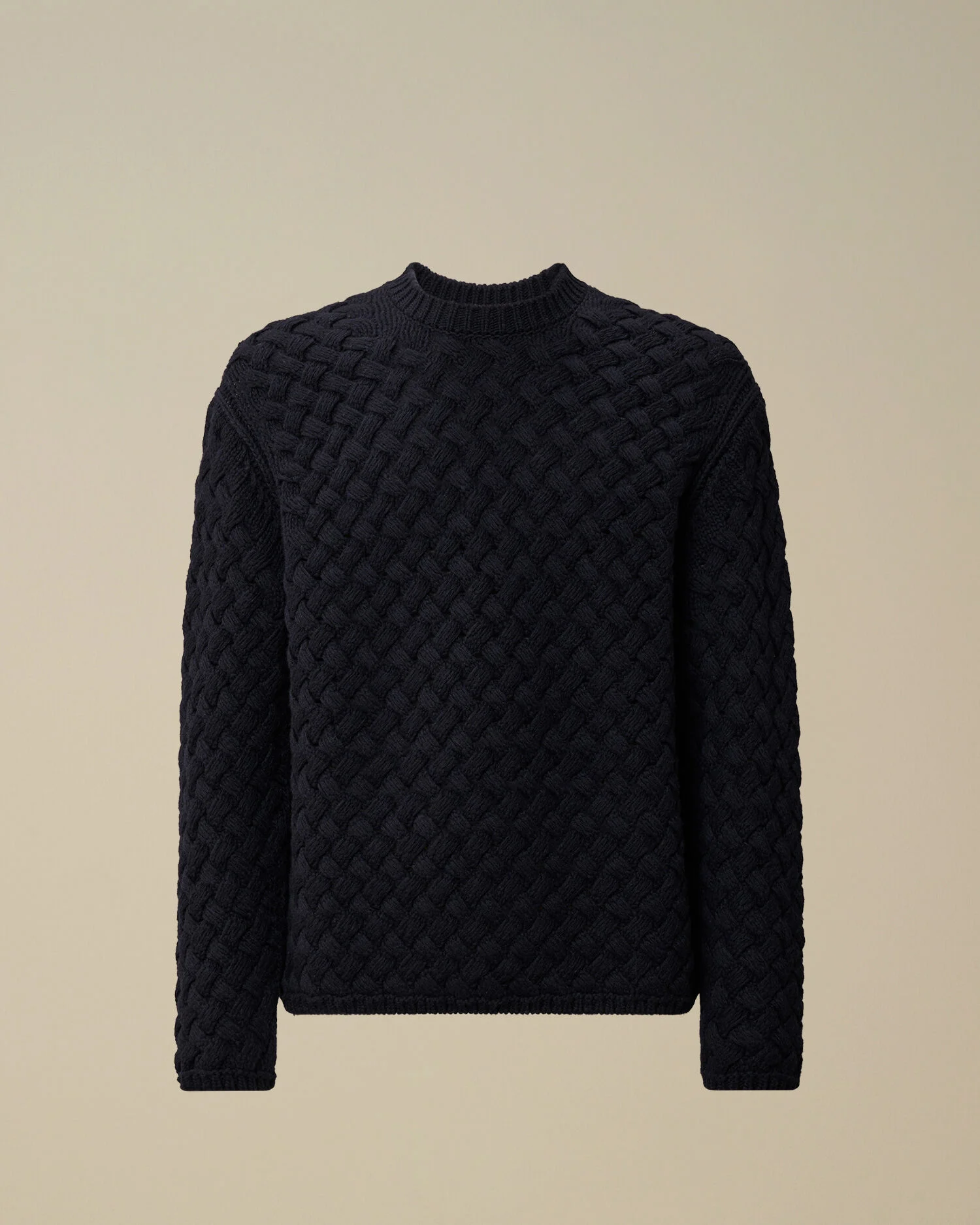 Lambswool GRS Logo Crewneck Sweater - 1