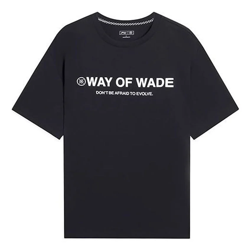 Li-Ning Way Of Wade Graphic T-shirt 'Black' AHSS809-1 - 1