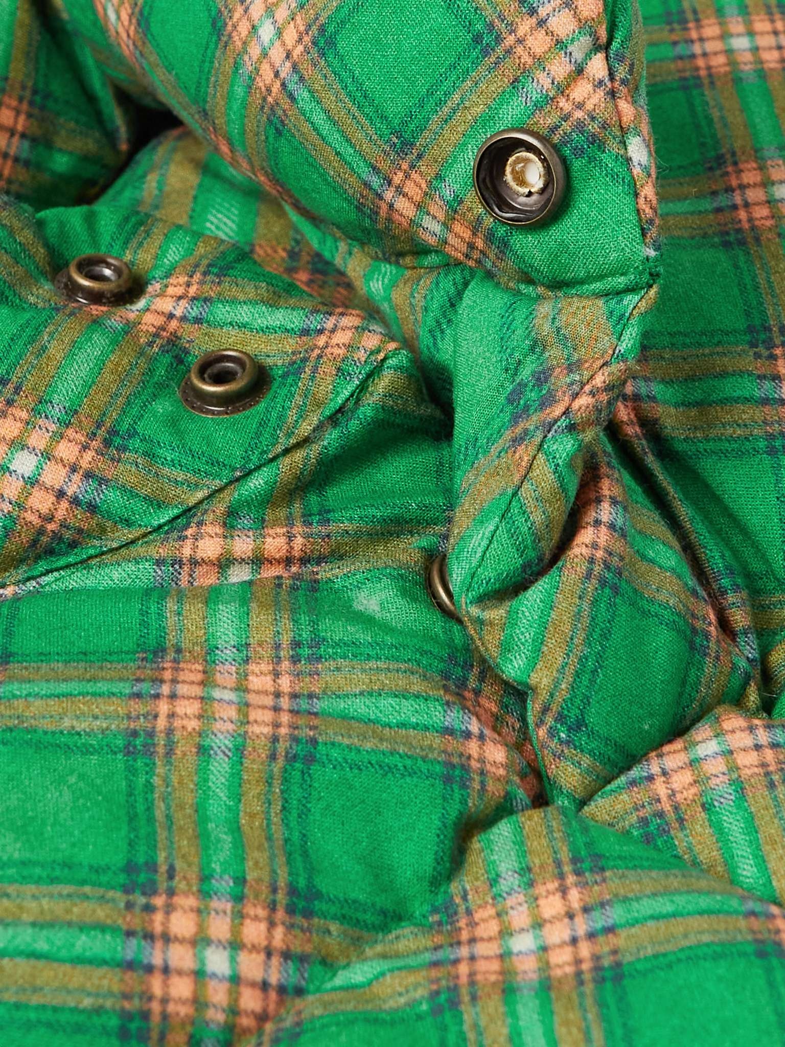 Checked Quilted Cotton-Jacquard Down Gilet - 5