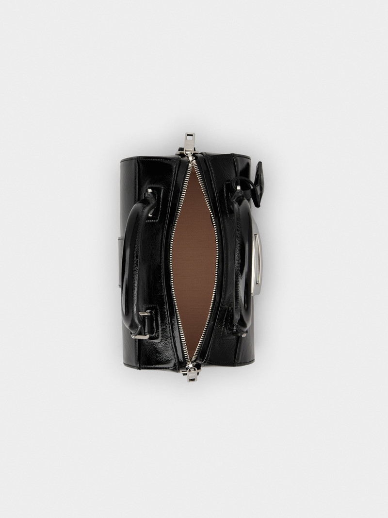 Belle Vivier Mini Bowling Bag in patent leather 7