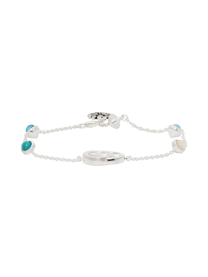 Silver GG Flower Bracelet 1