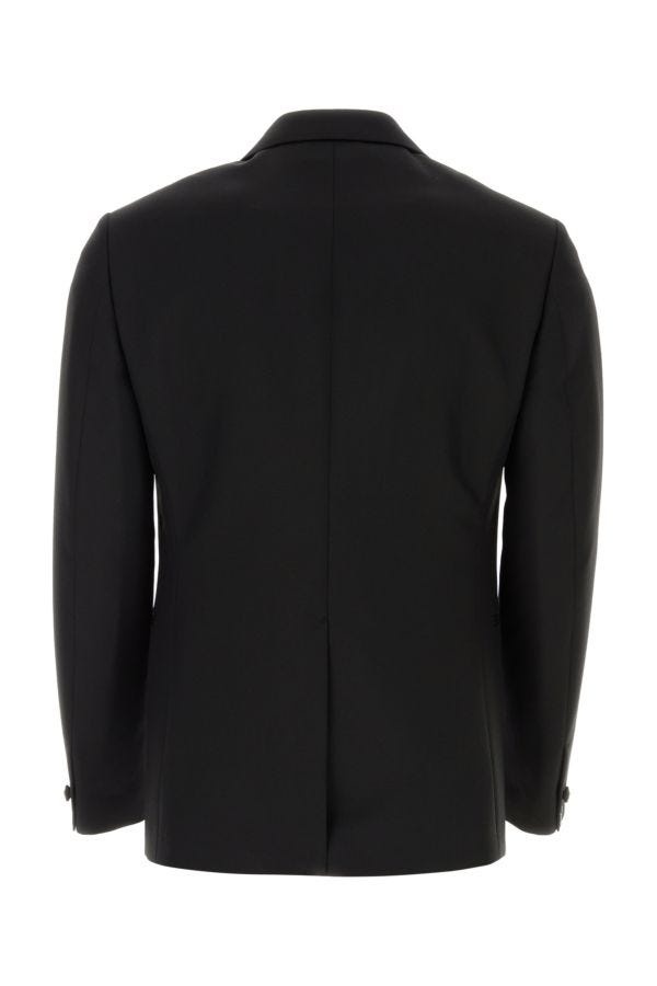 Versace Man Black Wool Blend Blazer - 2