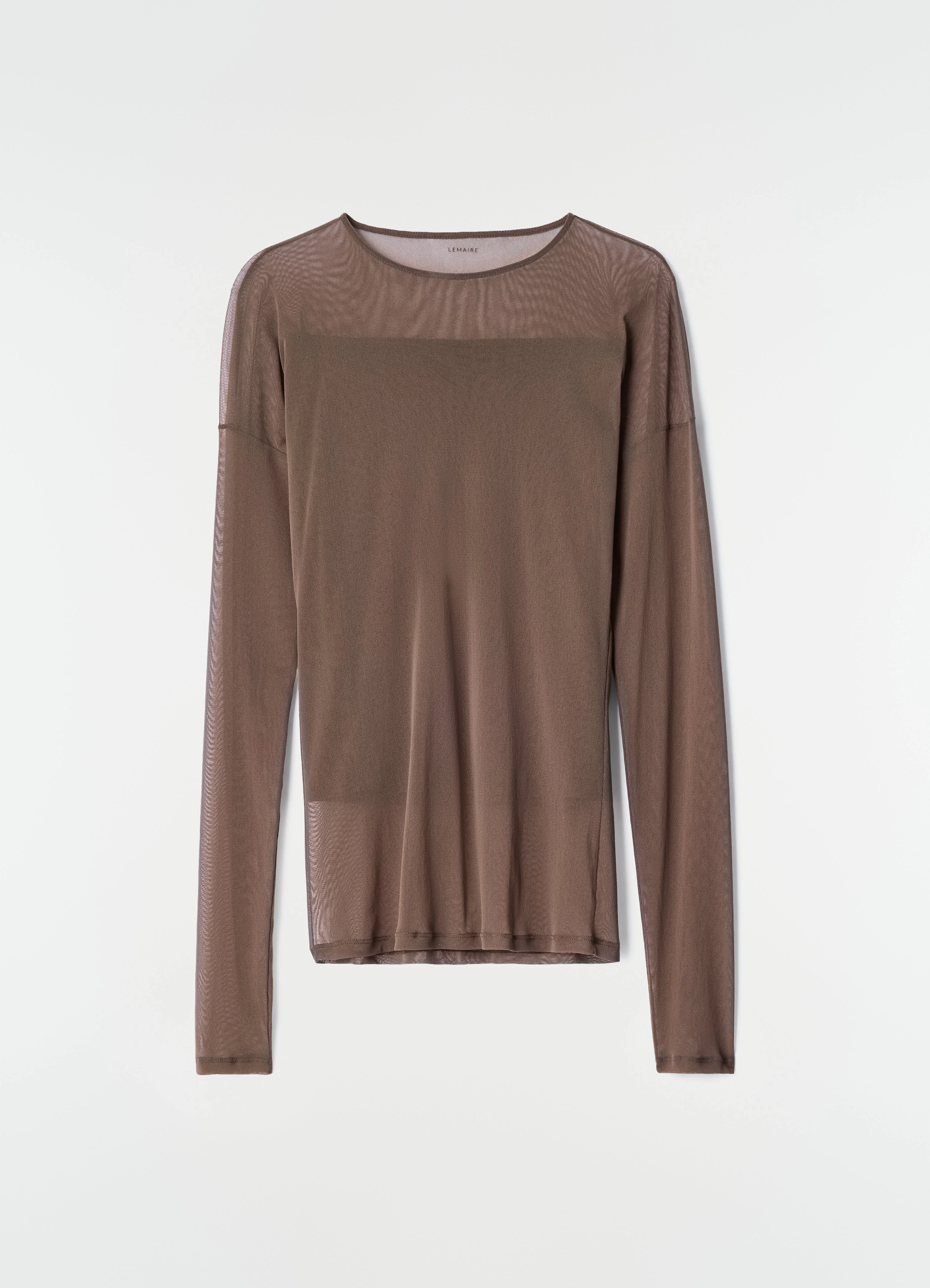 LONG-SLEEVE BALLERINA-STYLE TOP IN MESH JERSEY - 1