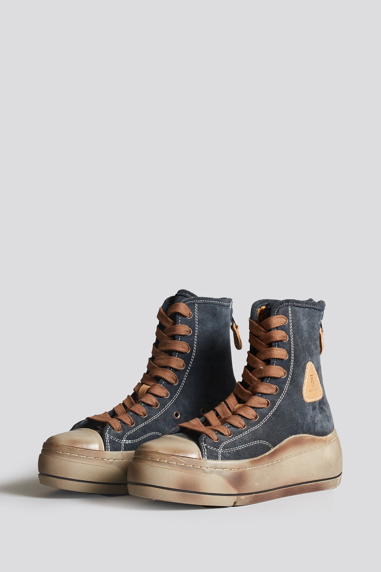 DISTRESSED TALL KURT - WASHED NAVY SUEDE - 4