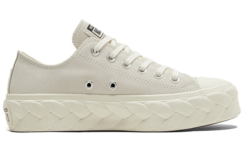 (WMNS) Converse Chuck Taylor All Star Platform Low 'Runway Cable - Egret' 568683C 2