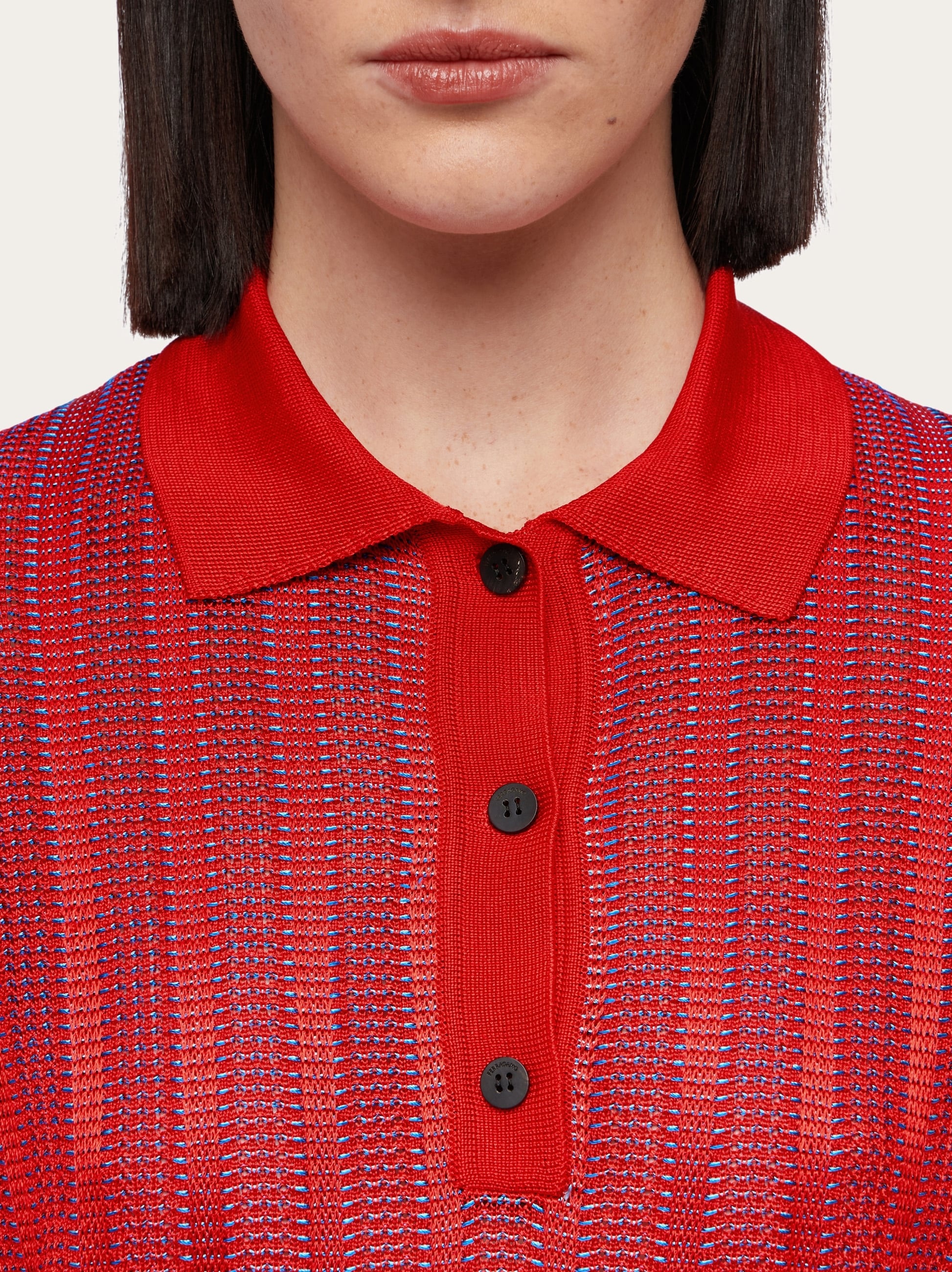 Long sleeved polo shirt dress - 4