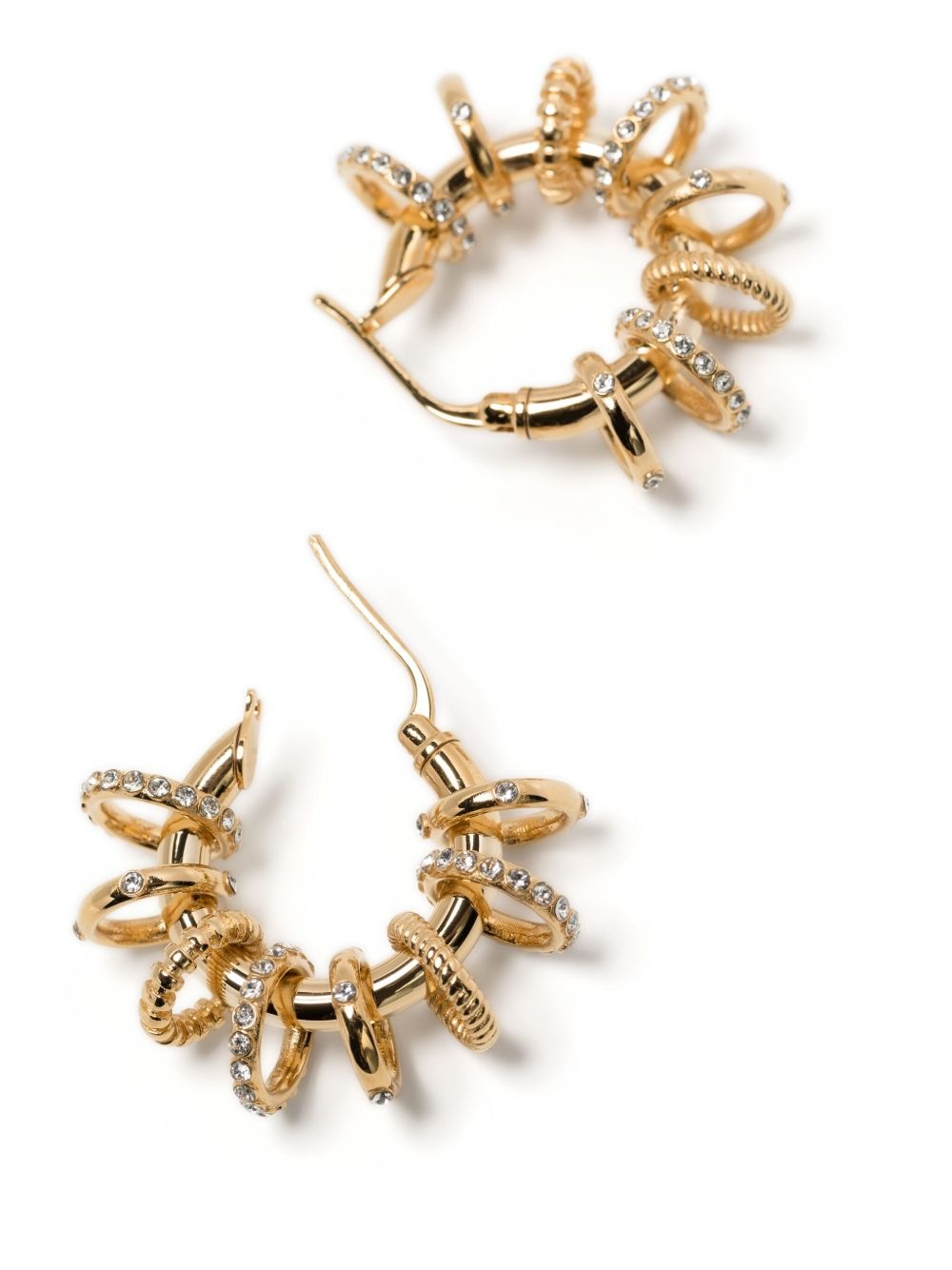 ピアス AMINA MUADDI Gold l Multiring Earrings Amina Muaddi multiring hoop small earrings | REVERSIBLE