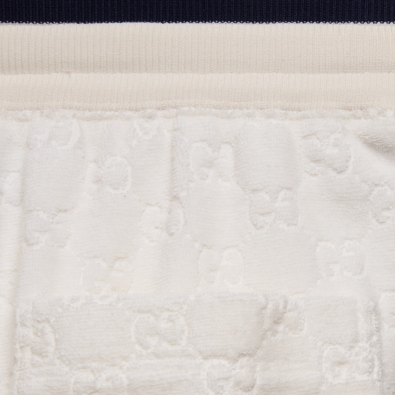 GG cotton terry cloth shorts with Web 5